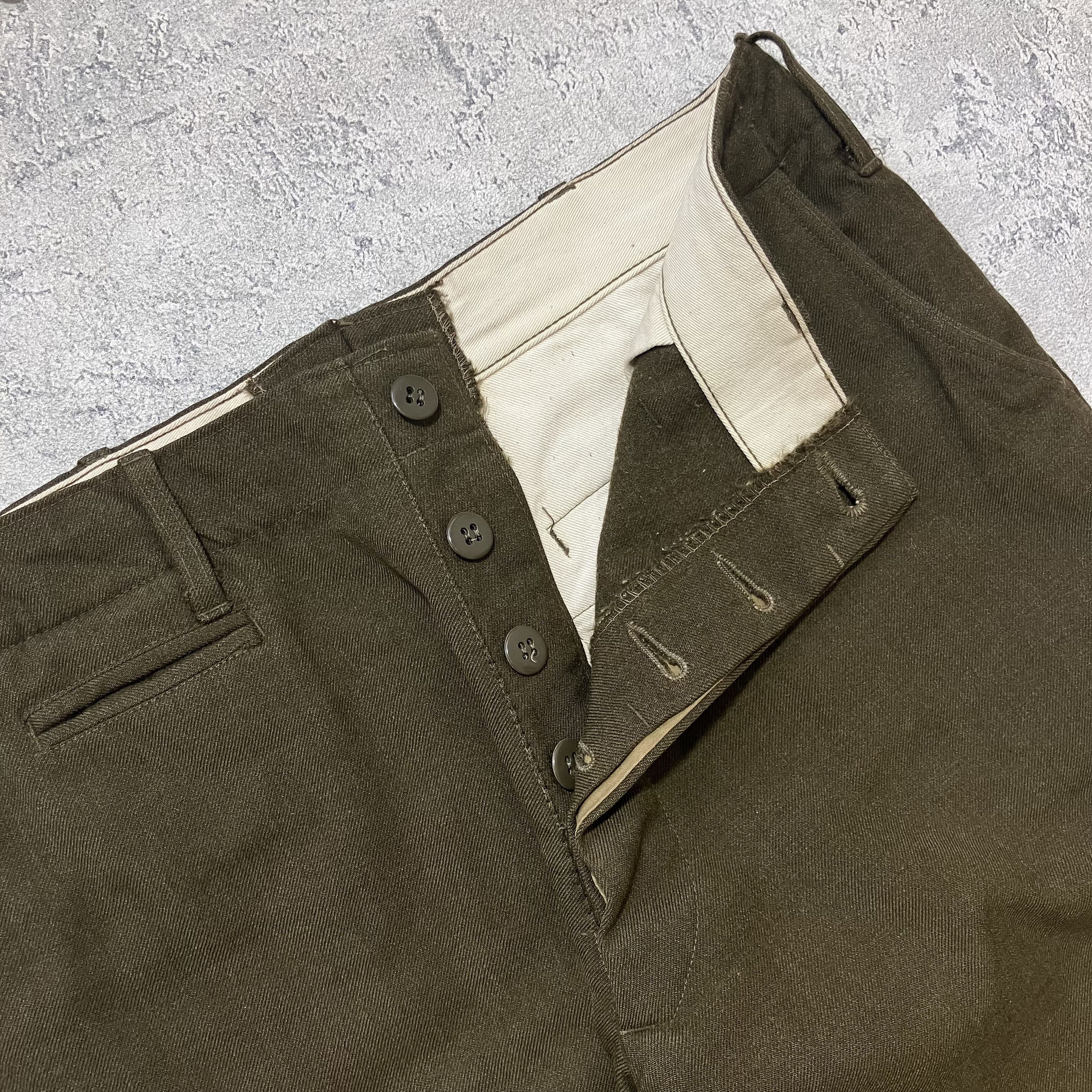 The Real McCoy's 1950 Vintage Korean War US Army OG wool trousers Size US 32 / EU 48 - 2 Thumbnail