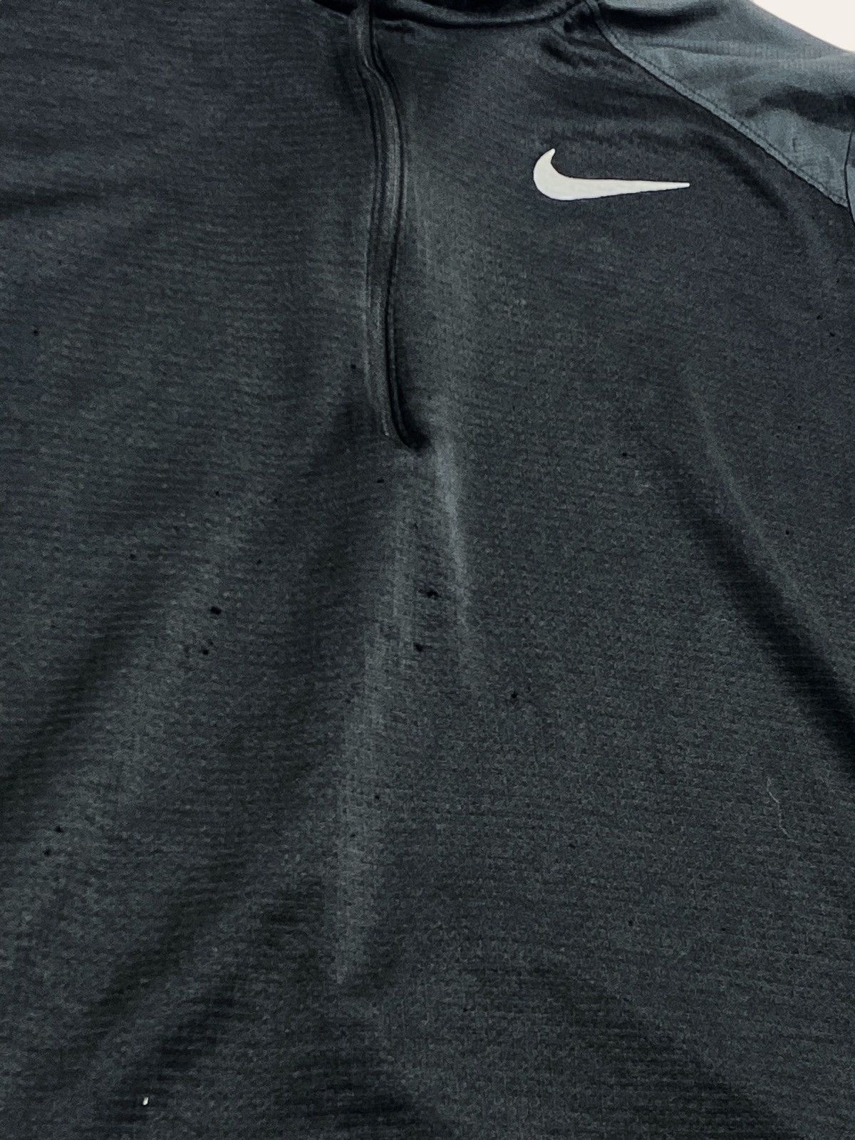 Nike 00s Vintage NIKE RUNNING 1/3 Zip Black Track Top Size US M / EU 48-50 / 2 - 12 Thumbnail