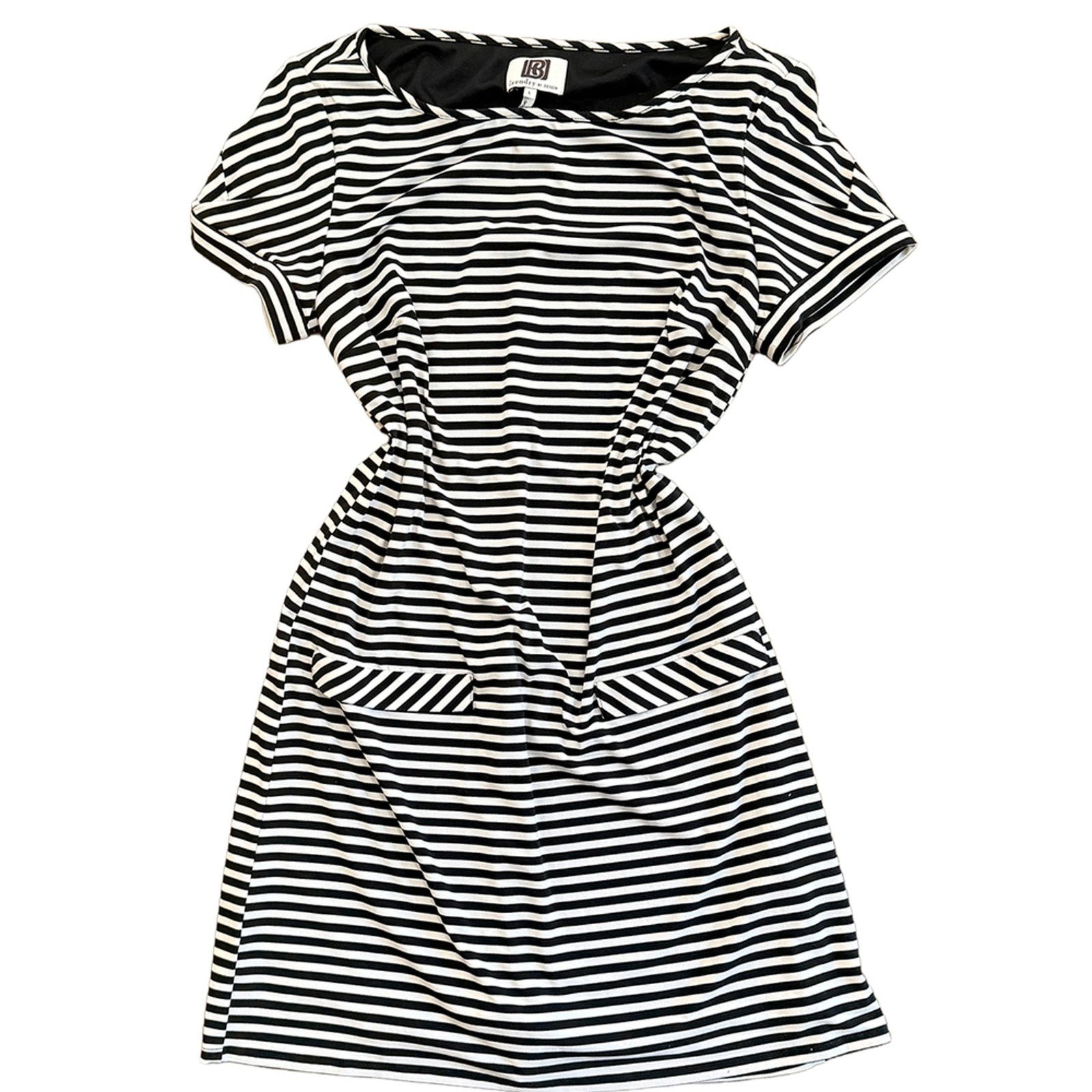 Other Casual summer short sleeve striped dress nautical coastal Size L / US 10 / IT 46 - 1 Thumbnail