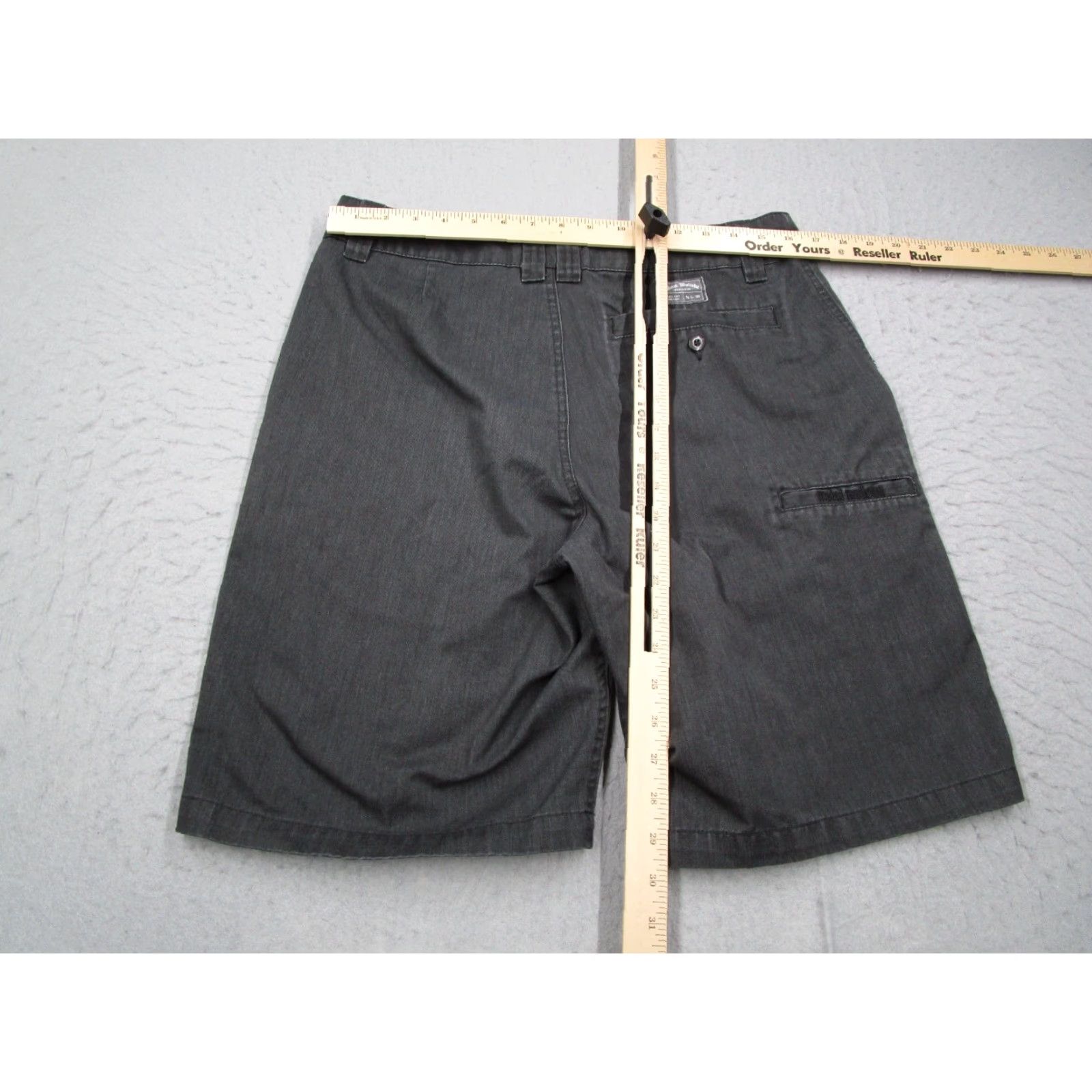 Metal Mulisha Metal Mulisha Shorts Men Regular Gray 32 Chino Cotton Stretch Flat Front Beach Skate Punk 90s Mens Size US 32 / EU 48 - 6 Thumbnail