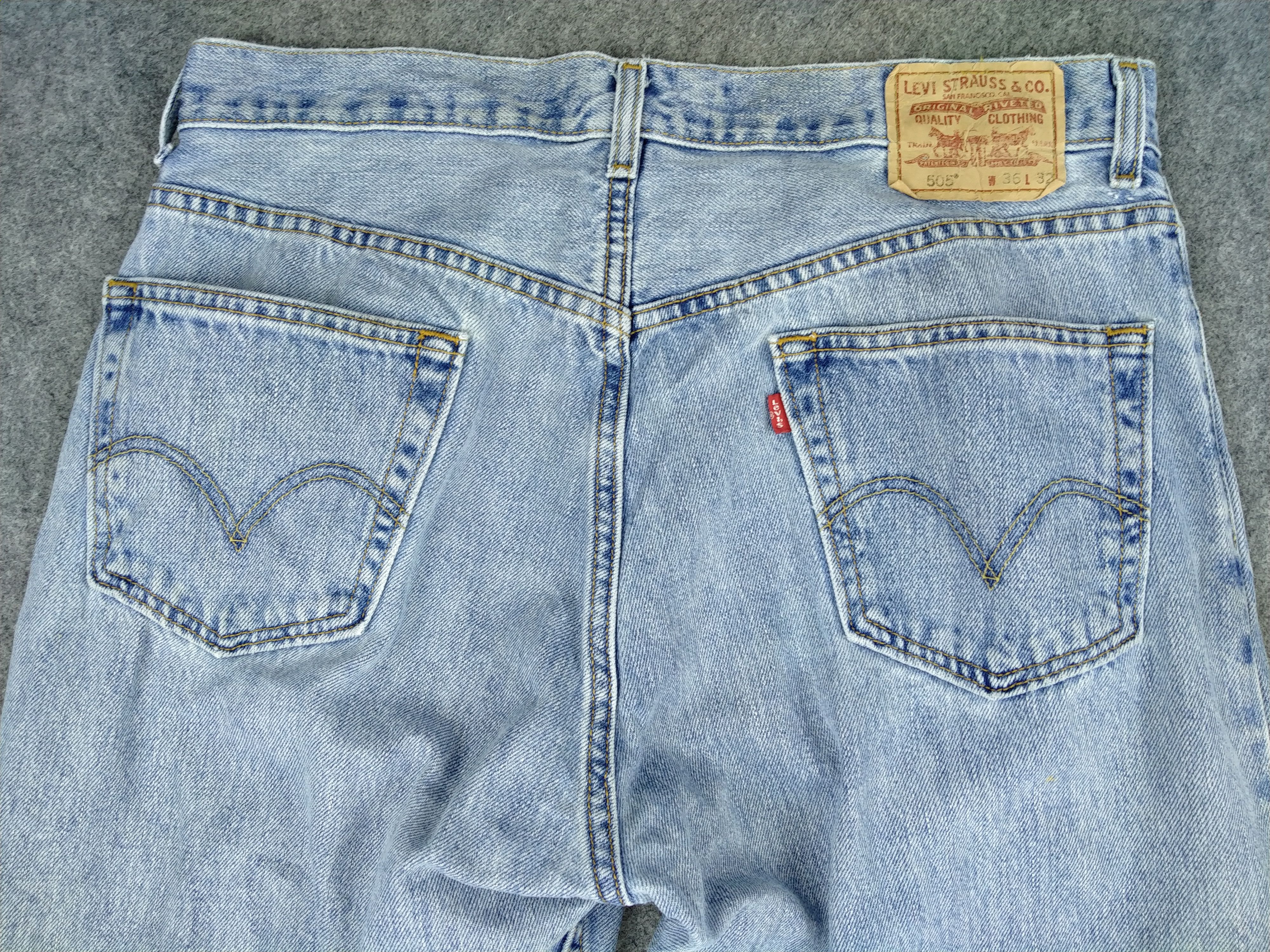 Levi's Vintage Levi's 505 Regular Fit 34x31 Denim -JN334 Size US 34 / EU 50 - 4 Thumbnail