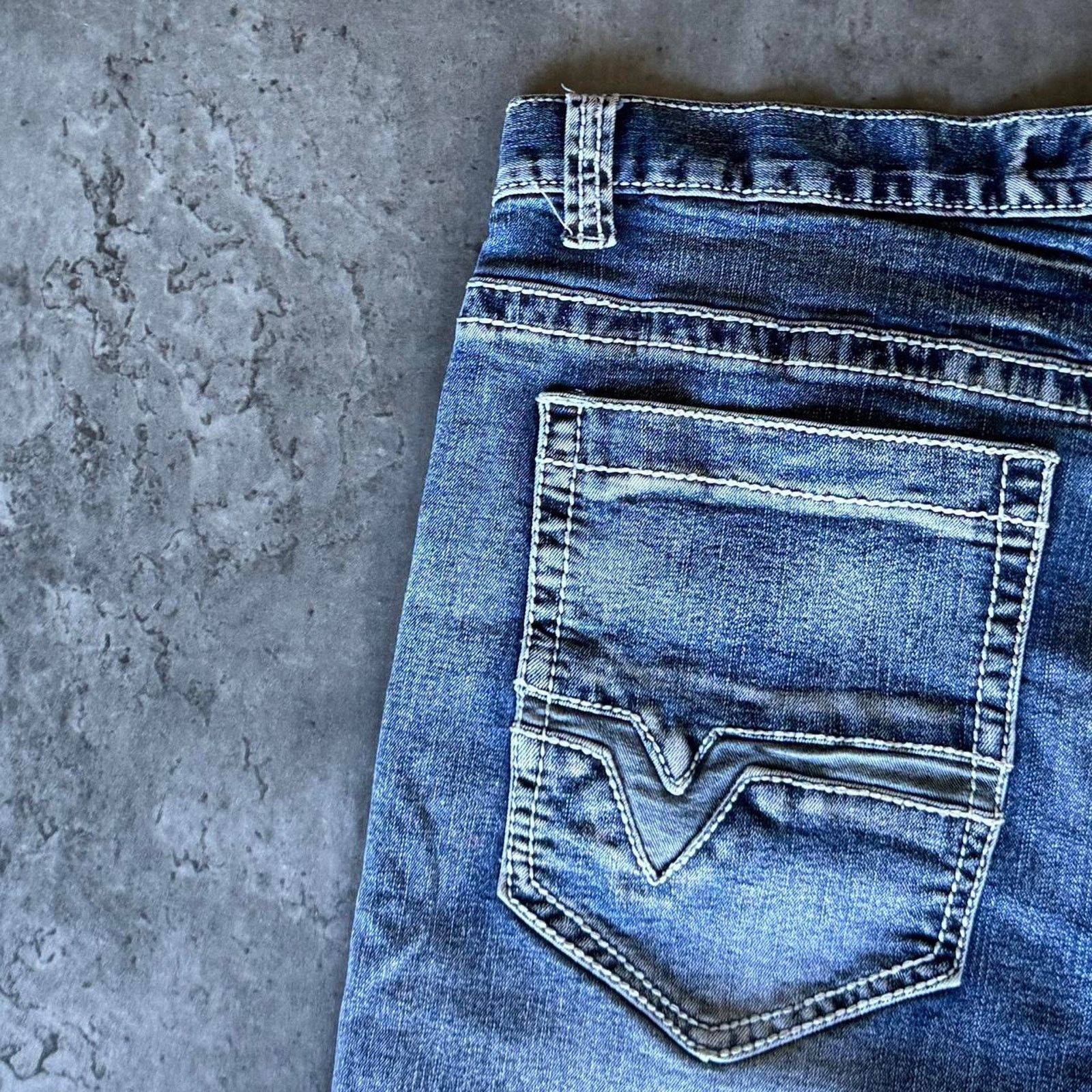 Japanese Brand × Vintage Vintage Y2K Streetwear Graphic Denim Jeans Skater Style Size US 36 / EU 52 - 2 Thumbnail