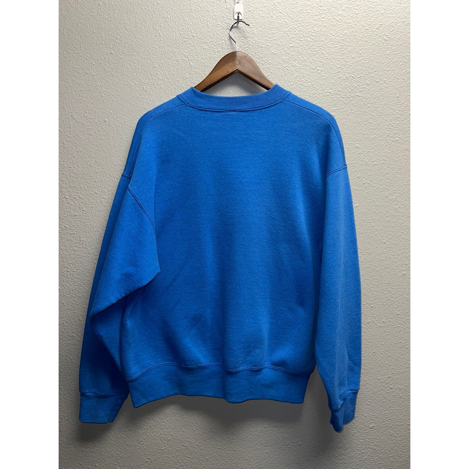 Vintage Vintage Blue Blank Sweatshirt Crewneck Heavy USA 90s Large Size US L / EU 52-54 / 3 - 6 Thumbnail