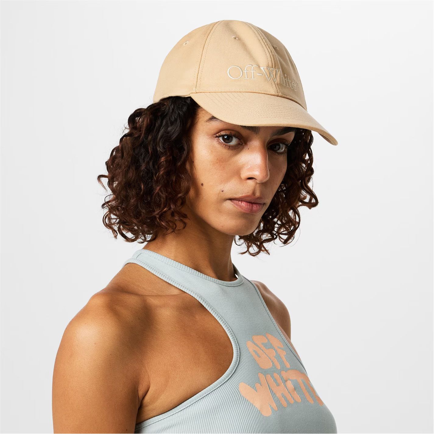 Off-White o1g2r1mq0125 Size: OS / Hat / Cap in Beige Size ONE SIZE - 2 Thumbnail