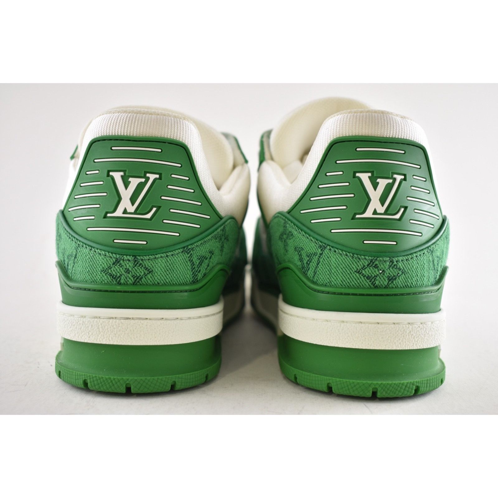 Louis Vuitton Louis Vuitton Green Denim White Empreinte Low Top Trainer Size US 10 / EU 43 - 15 Thumbnail