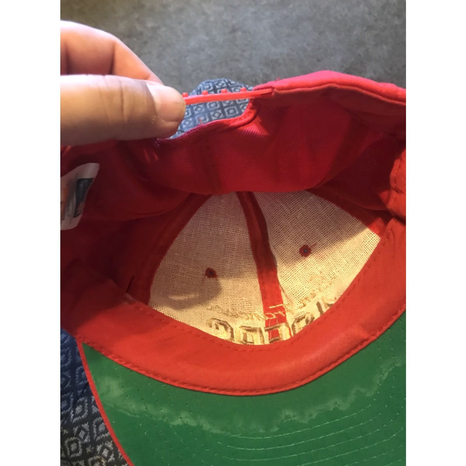 Vintage VINTAGE San Francisco 49ers Script Red Snap Back McDonalds House Men's One Size Red 49ers NFL Team Adjustable Cotton Hat Size ONE SIZE - 3 Thumbnail