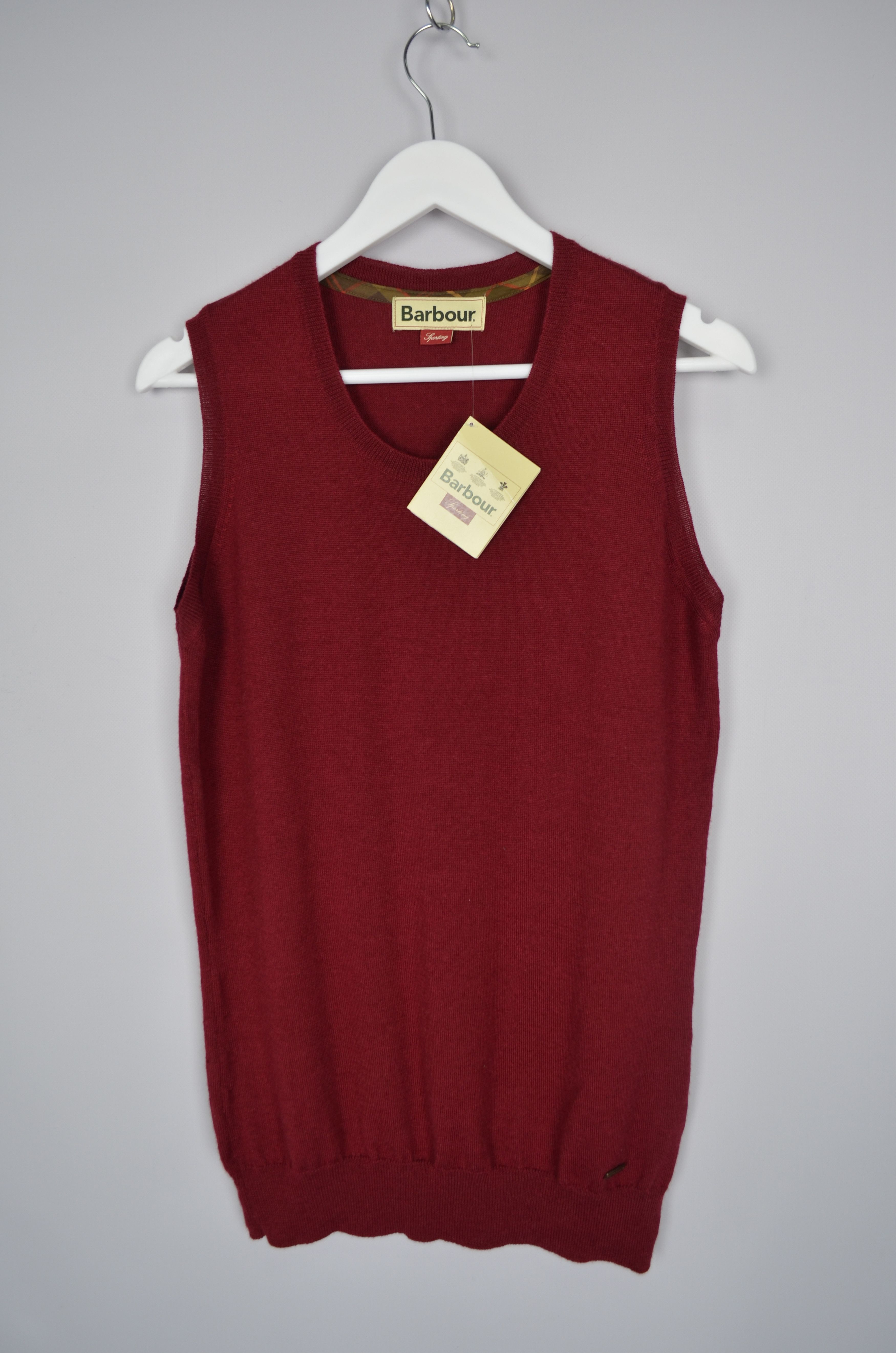 Barbour Barbour Wharfedale Wool Silk Cashmere Tank Merlot Sleeveless Size M / US 6-8 / IT 42-44 - 1 Thumbnail