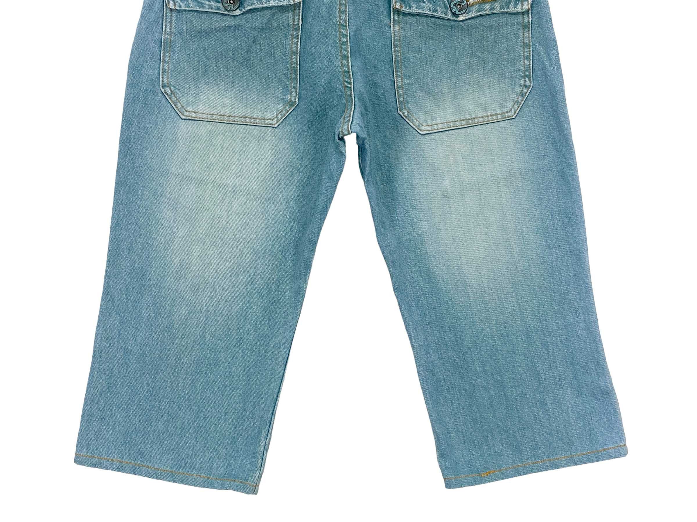 Japanese Brand Back Number Japan Cargo Short Jeans Pants Size US 31 - 6 Thumbnail