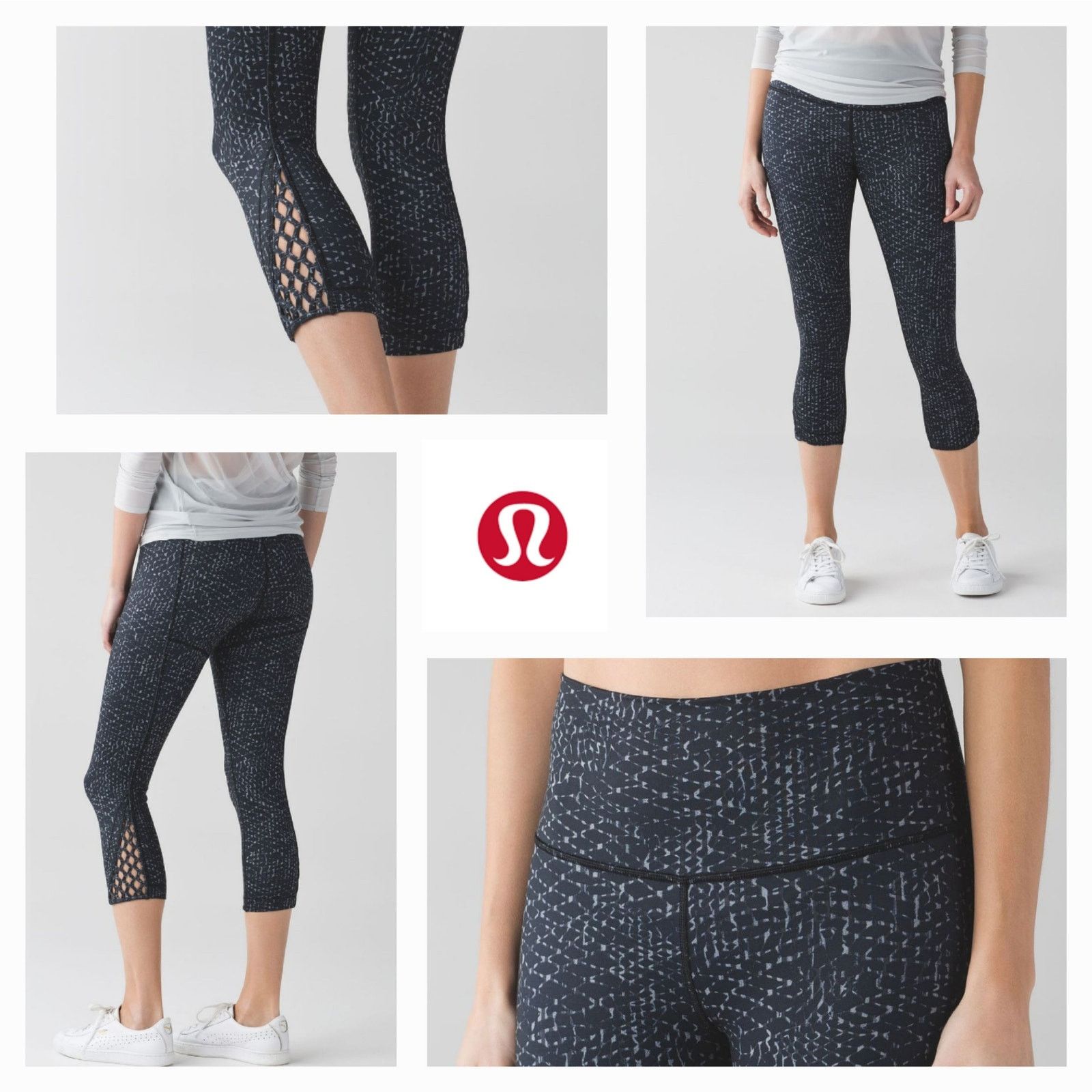 Lululemon EUC Lululemon True Self Crop II Pants Sz. 6 Battleship Black Size 28" / US 6 / IT 42 - 1 Thumbnail