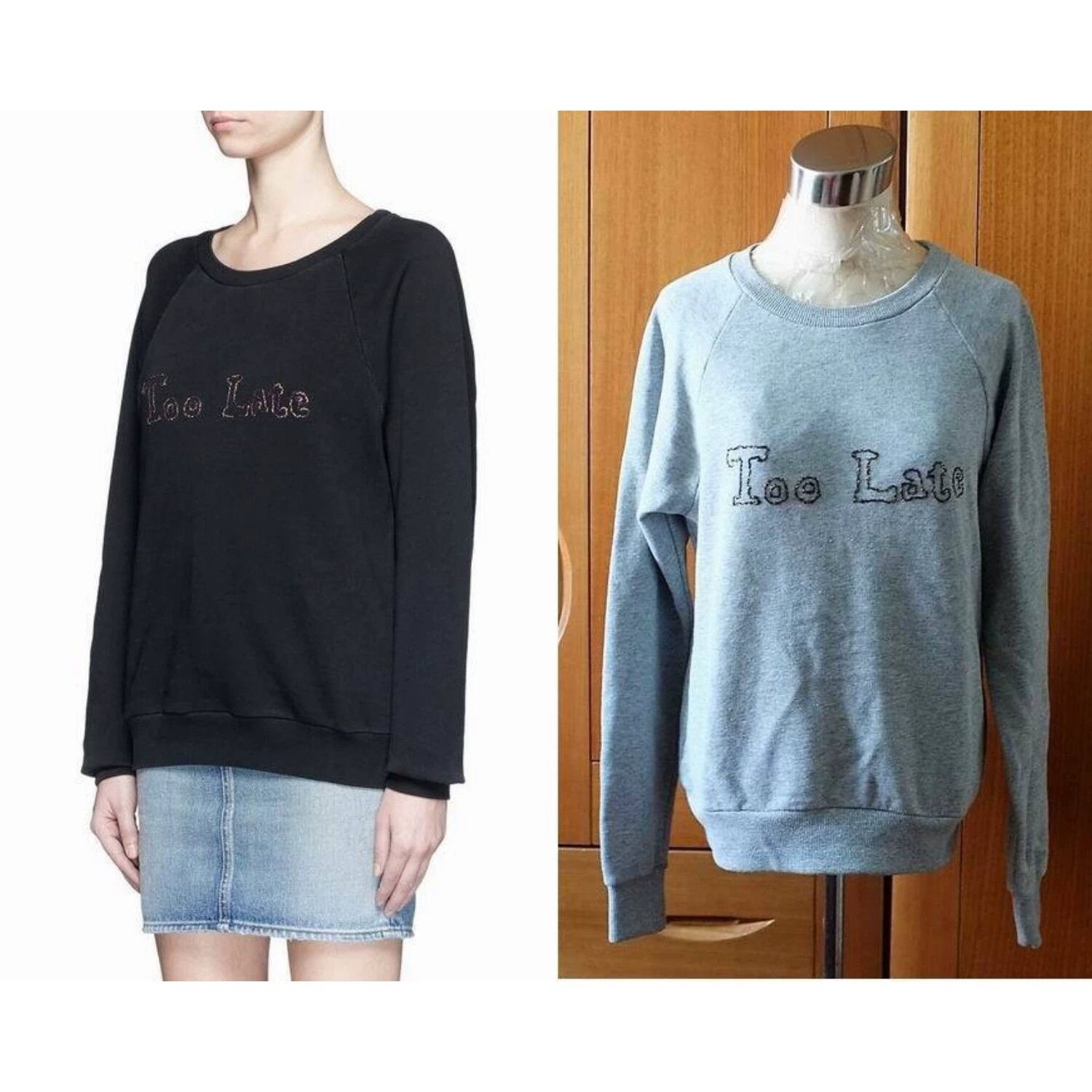 Saint Laurent Paris Saint Laurent Paris Grey letter hoodie Size US S / EU 44-46 / 1 - 1 Thumbnail