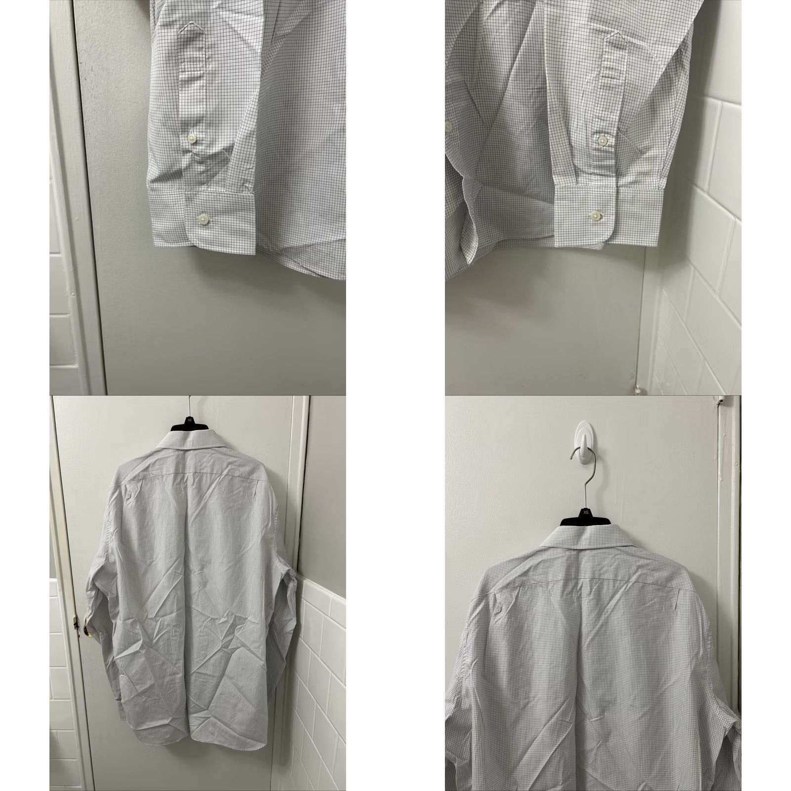 J.Crew J.CREW Shirt Mens XL White Plaid Button-Up L/S Premium Shirting Collared Casual Vintage: No Size US XL / EU 56 / 4 - 8 Thumbnail