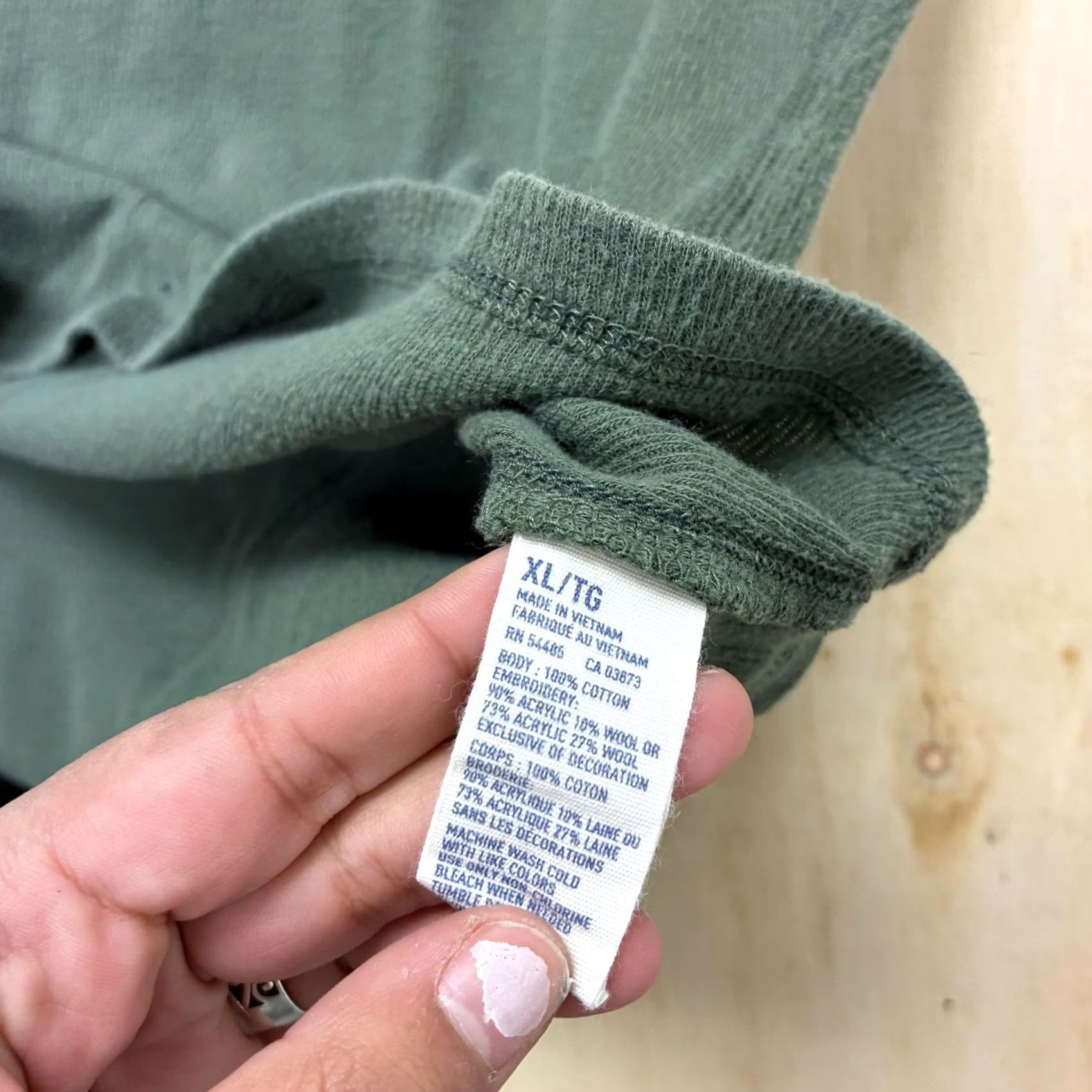 American Eagle Outfitters VINTAGE American Eagle Outfitters Thermal Long Sleeve Mens XL Green Pullover Crewneck Size US XL / EU 56 / 4 - 4 Thumbnail