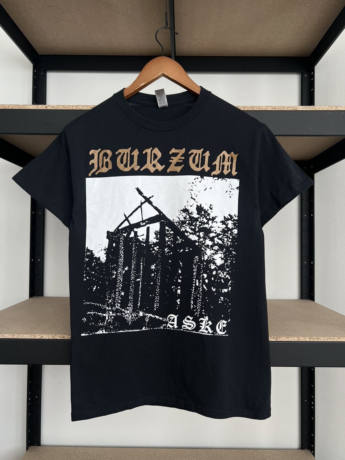 Burzum Aske Black Metal Band Black T-shirt