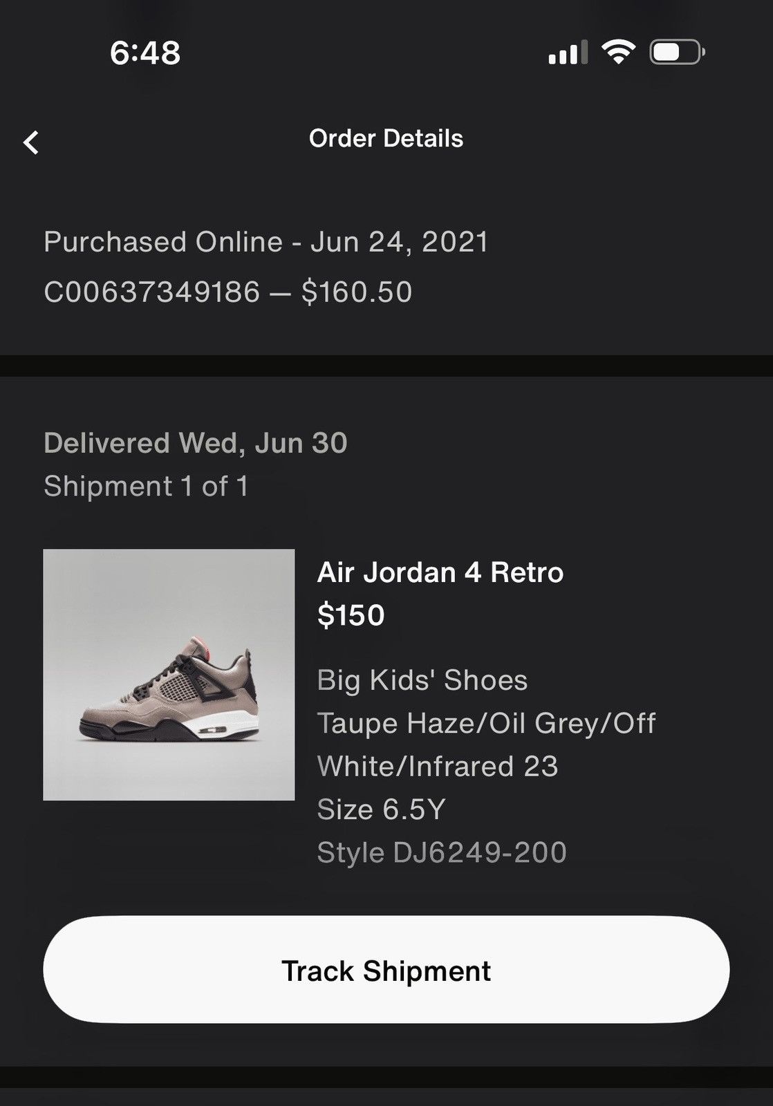 Jordan Brand Jordan 4 Retro GS Taupe Haze Size US 6.5 / EU 39-40 - 8 Thumbnail