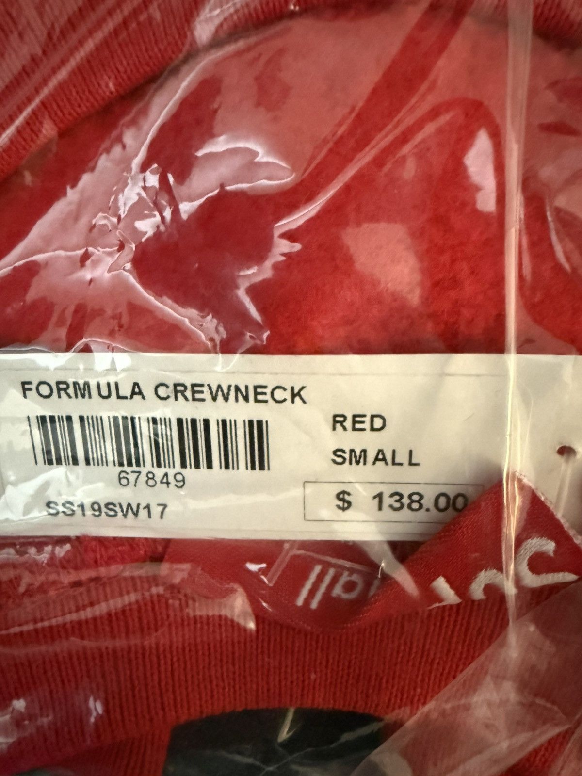 Supreme Supreme Formula Crewneck Red Size US S / EU 44-46 / 1 - 5 Thumbnail