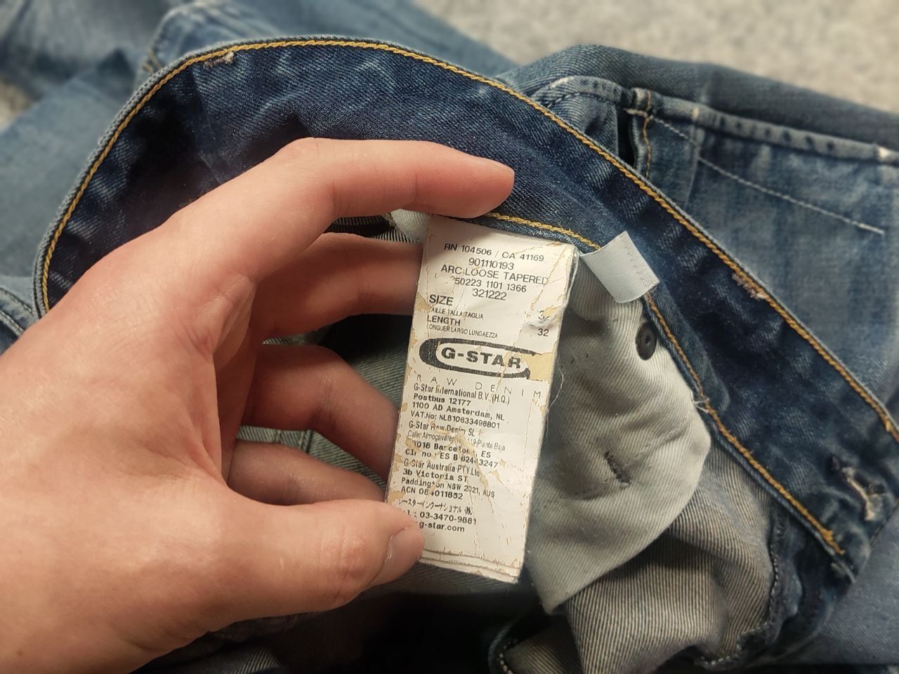 G-Star G Star Vintage Arc 3d loose tapered Jeans le grand bleu Y2K Size US 32 / EU 48 - 18 Thumbnail