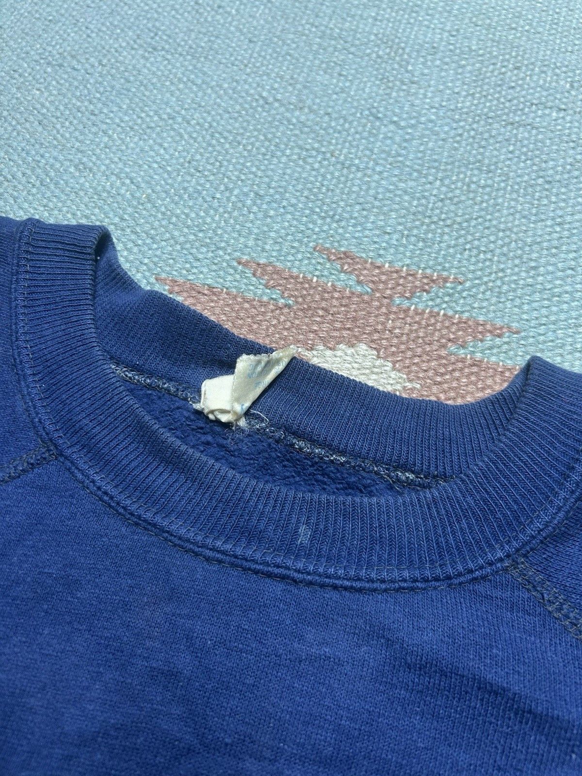 Vintage Vtg 70s crewneck sweatshirt JCPenney navy blue raglan large Size US L / EU 52-54 / 3 - 4 Thumbnail