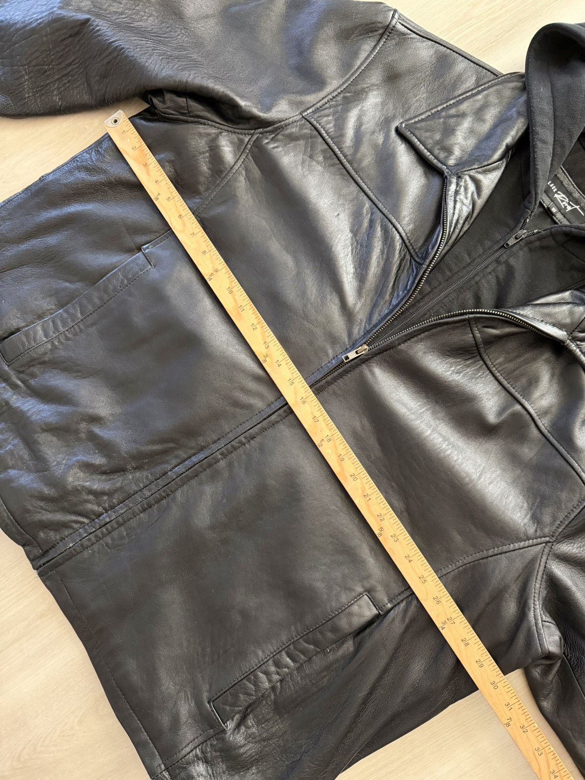 Black Rivet Black Rivet Hooded Genuine Leather Jacket Sz 3XL Casual Goth Size US XXL / EU 58 / 5 - 3 Thumbnail