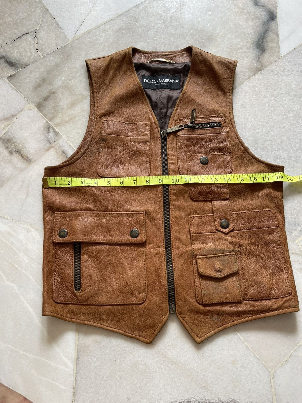 Dolce & Gabbana 2000s Dolce & Gabbana Leather Vest Size US S / EU 44-46 / 1 - 16 Thumbnail