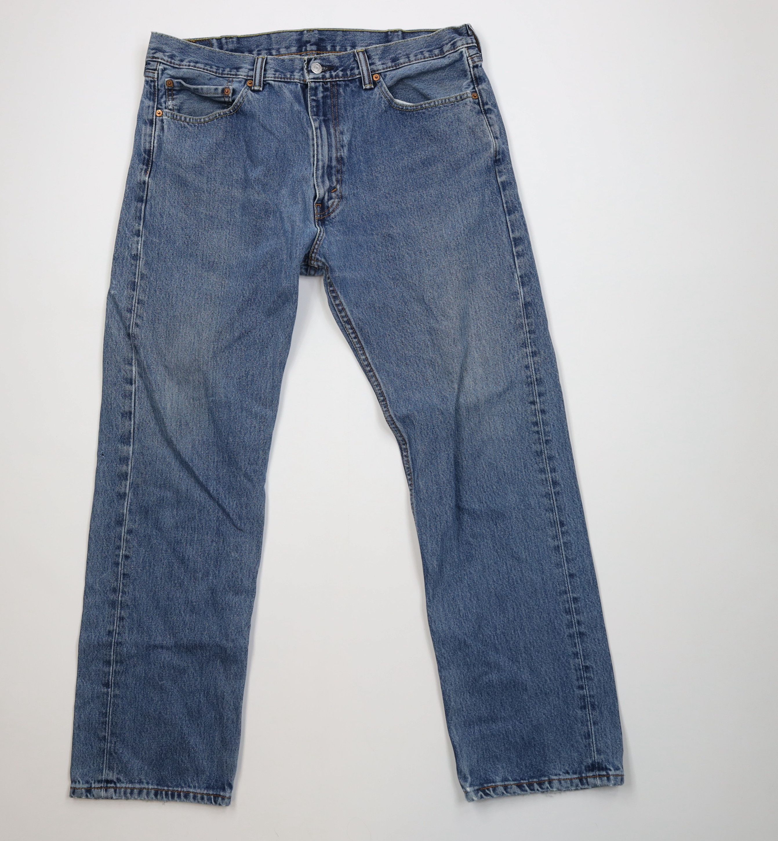 Levi's Vintage Y2K Levis 505 Fit Straight Leg Denim Jeans Blue Size US 38 / EU 54 - 1 Thumbnail