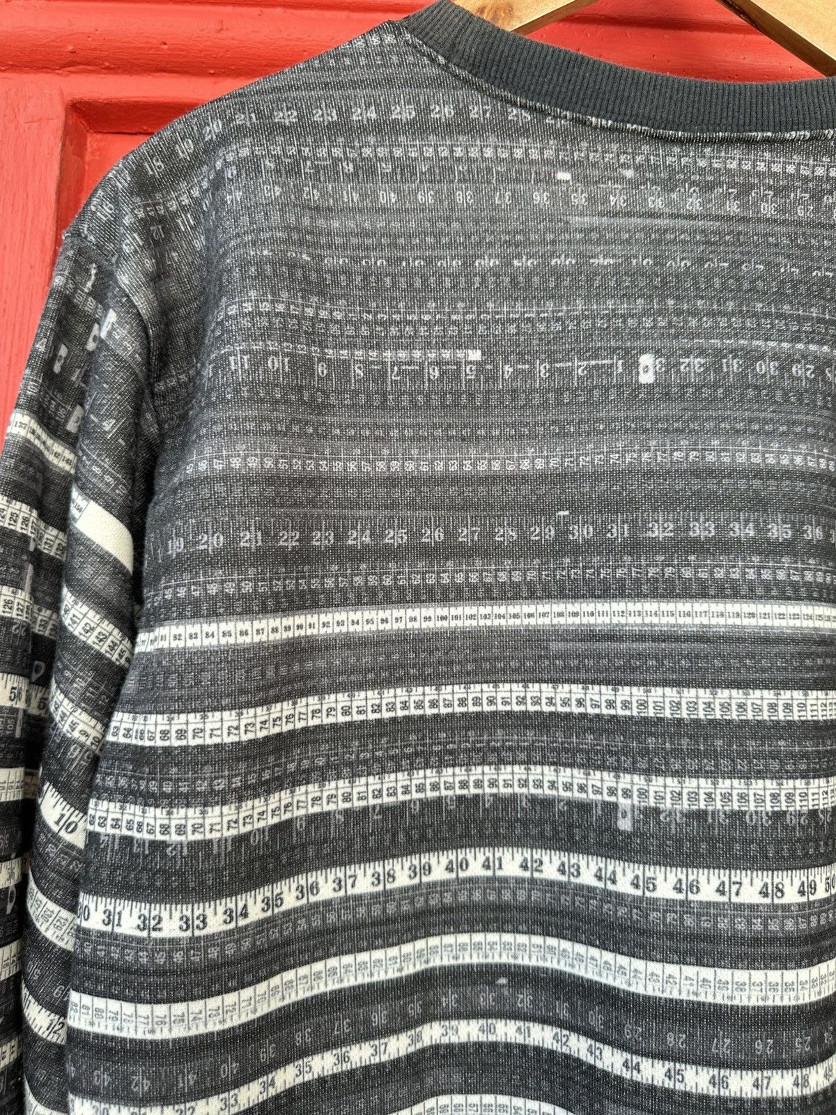 Jean Paul Gaultier Jean Paul Gaultier Measurement Tape Sweatshirt Size US S / EU 44-46 / 1 - 5 Thumbnail