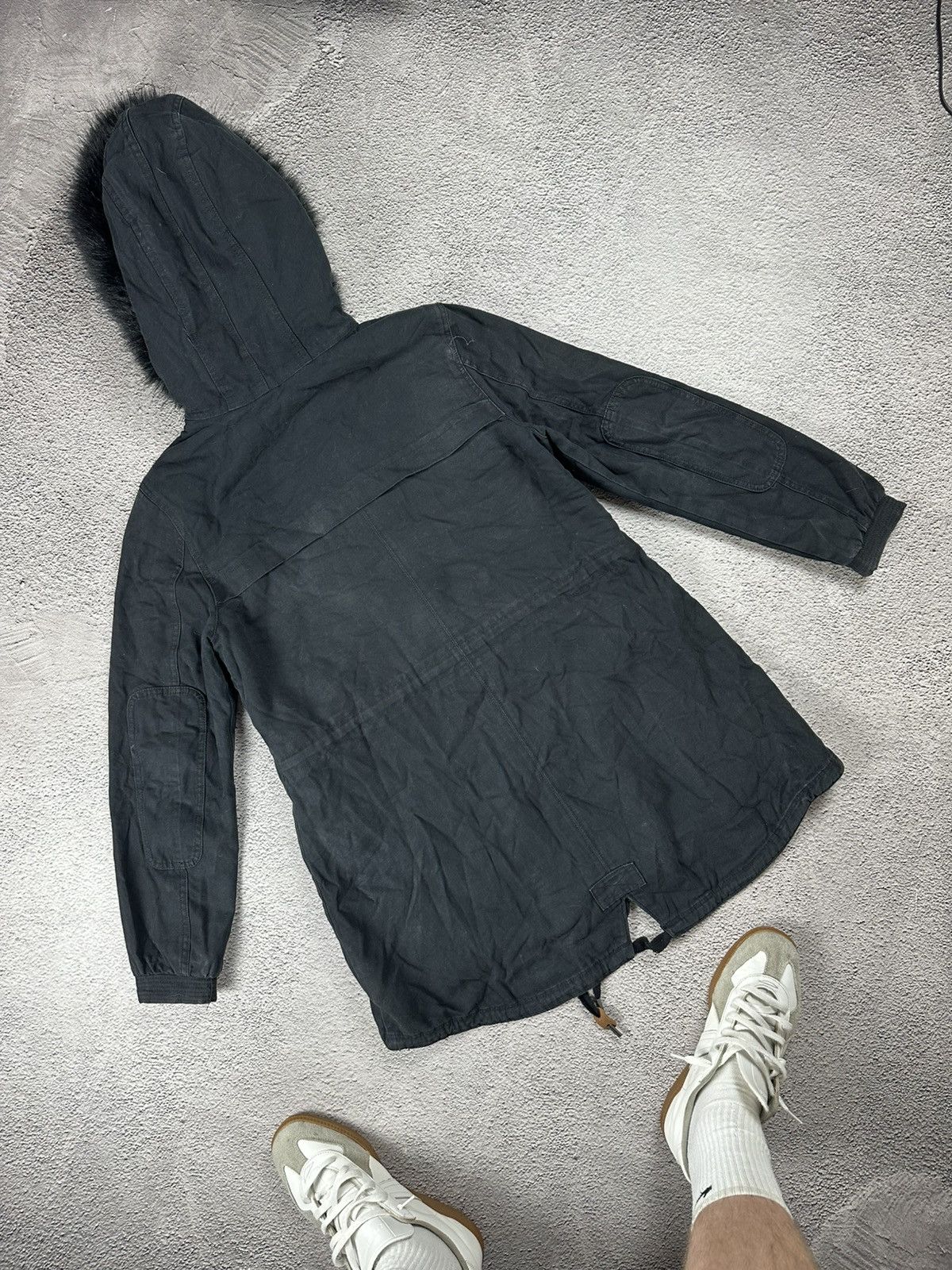 Adidas Vintage Adidas Fur Denim Jacket Faded Parkas Y2K Style Size M / US 6-8 / IT 42-44 - 5 Thumbnail