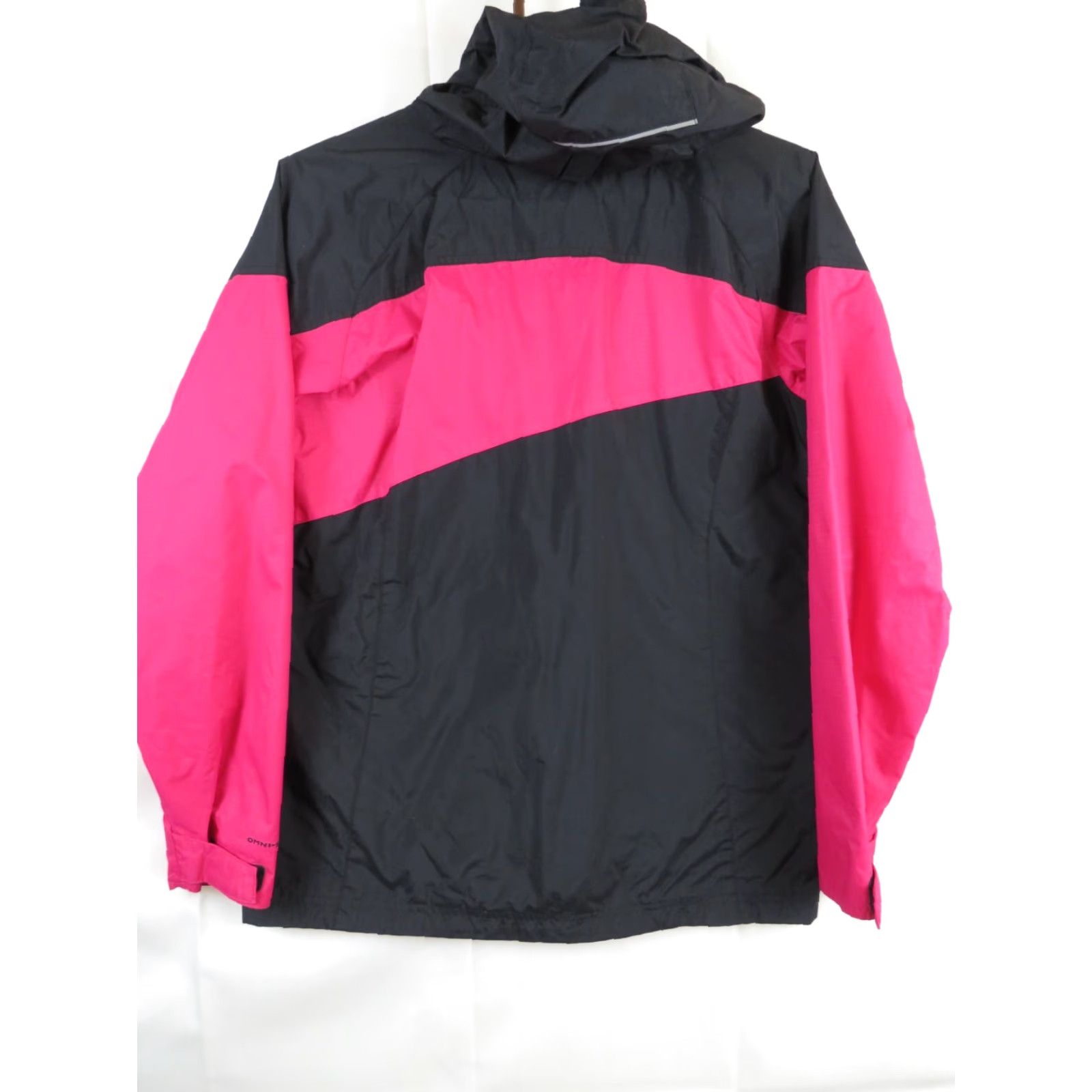 Vintage Columbia Ladies Jacket L Pink Omni-Shield Shell Only Zip Hooded Lightweight Outdoor Womens Regular Size L Jacket Size L / US 10 / IT 46 - 6 Thumbnail