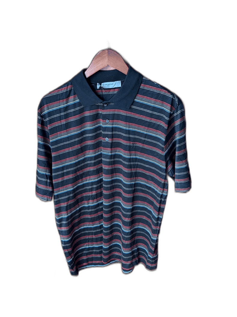 Givenchy Givenchy Givenchy Striped Cotton Short Sleeve Polo -2507 Size US L / EU 52-54 / 3 - 1 Thumbnail