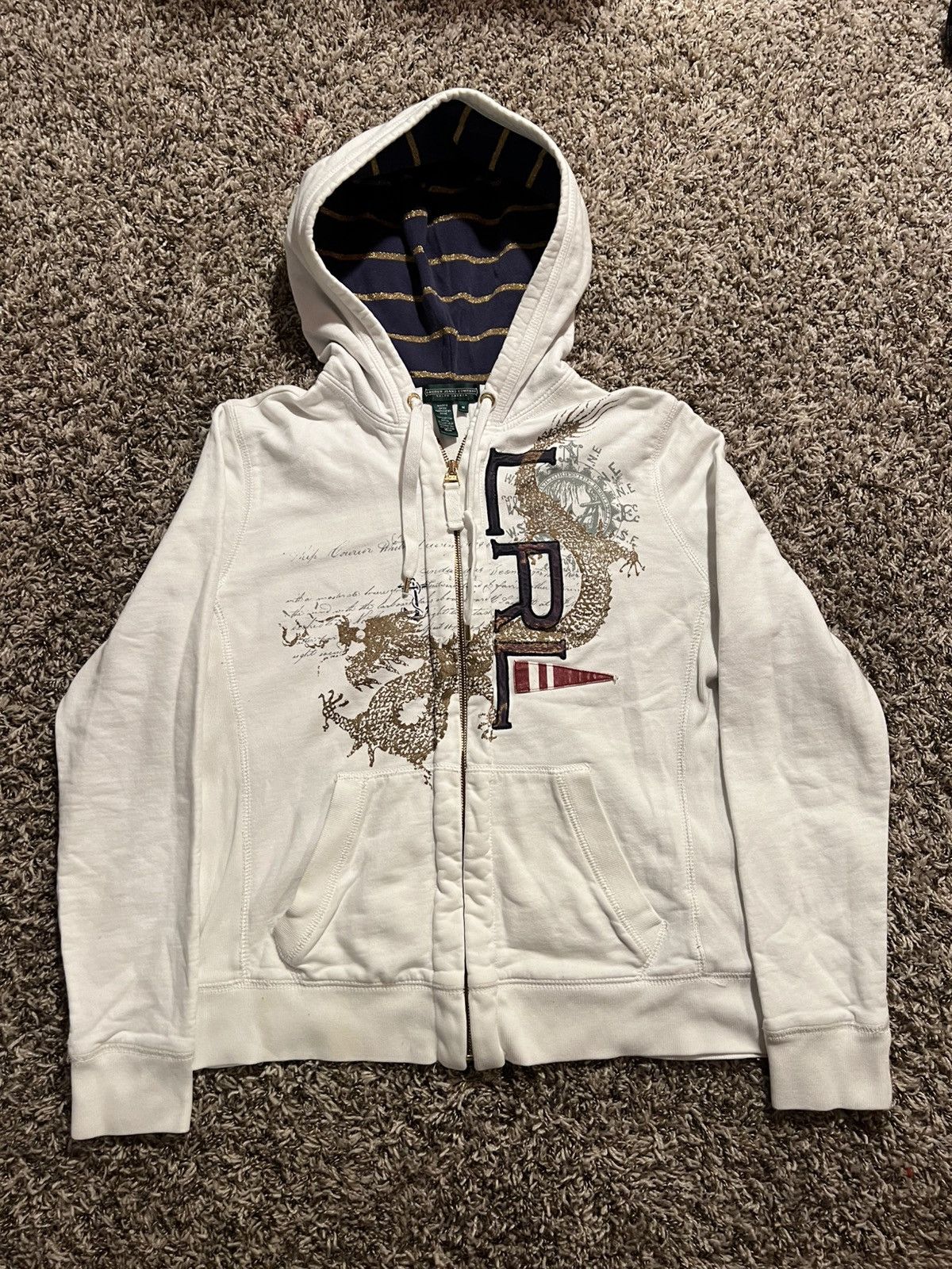 Ralph Lauren Ralph Lauren embroidered dragon zip up Size S / US 4 / IT 40 - 1 Thumbnail