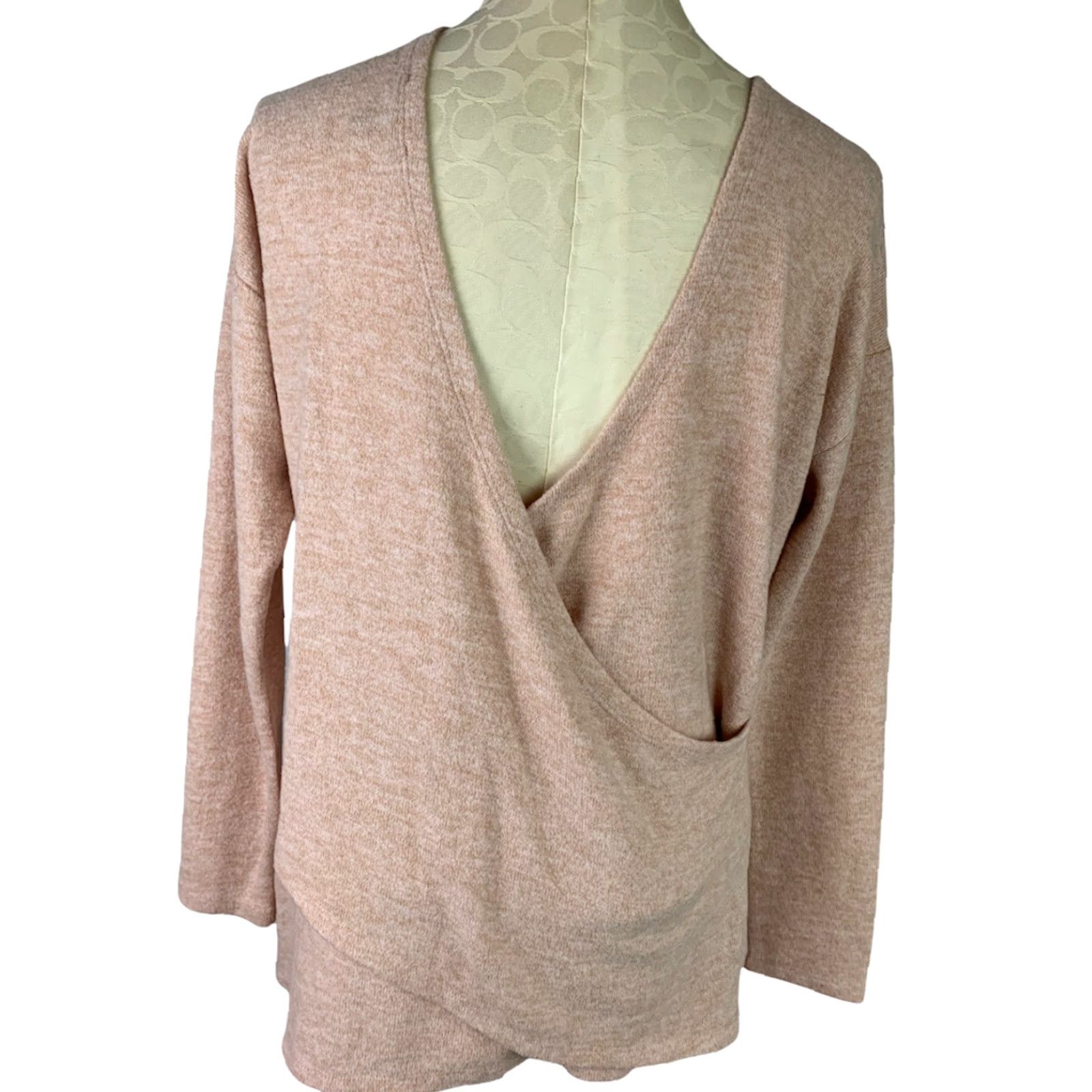 J.Crew VINTAGE J.CREW Small Reversible V-Back Long Tunic Sweater Women Pink 21" Chest 27" Shoulder to Hem 18" Sleeve Mens Womens Girls Size S / US 4 / IT 40 - 3 Thumbnail