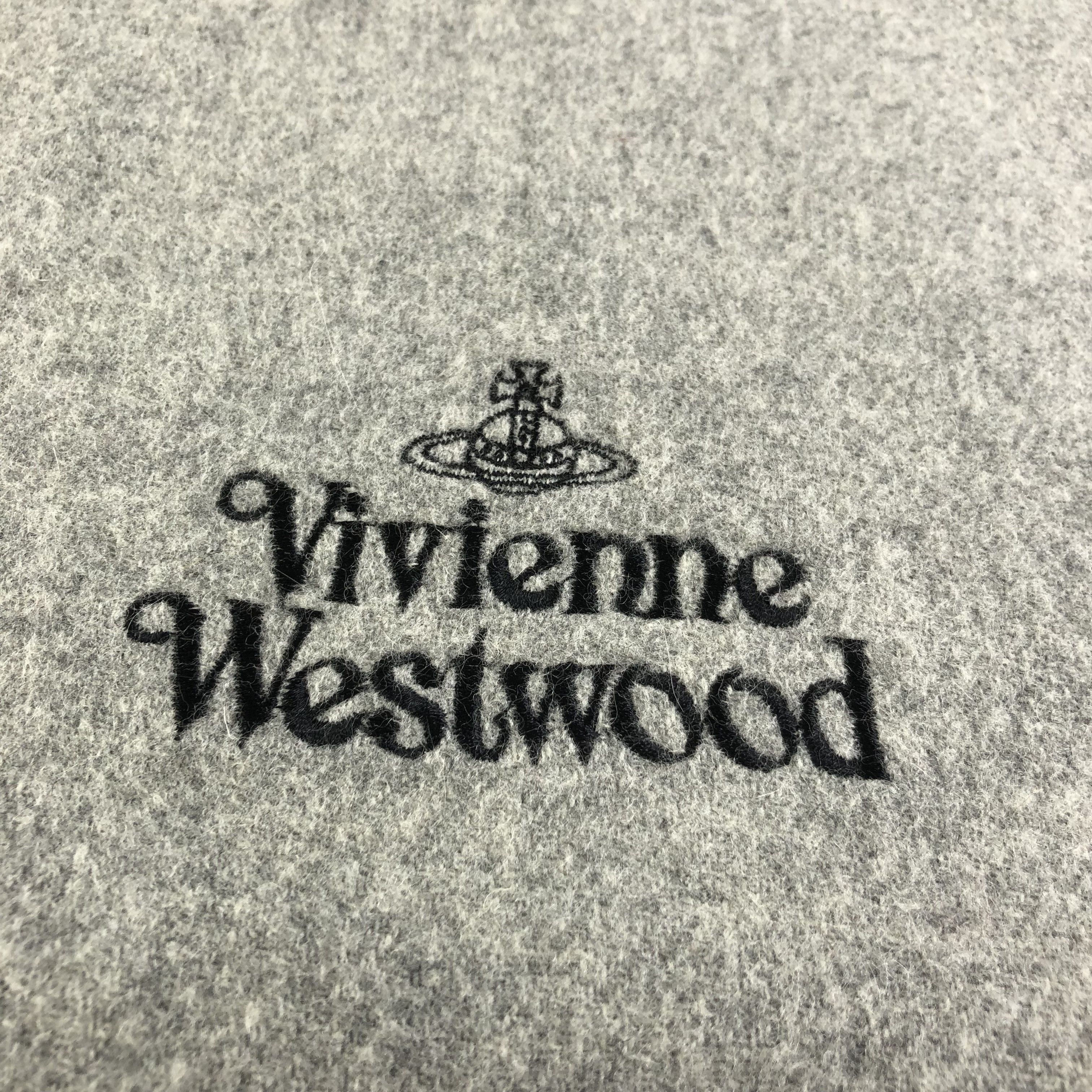 Vivienne Westwood Vivienne Westwood Plain Wool Scarf Muffler V1710 Size ONE SIZE - 4 Thumbnail