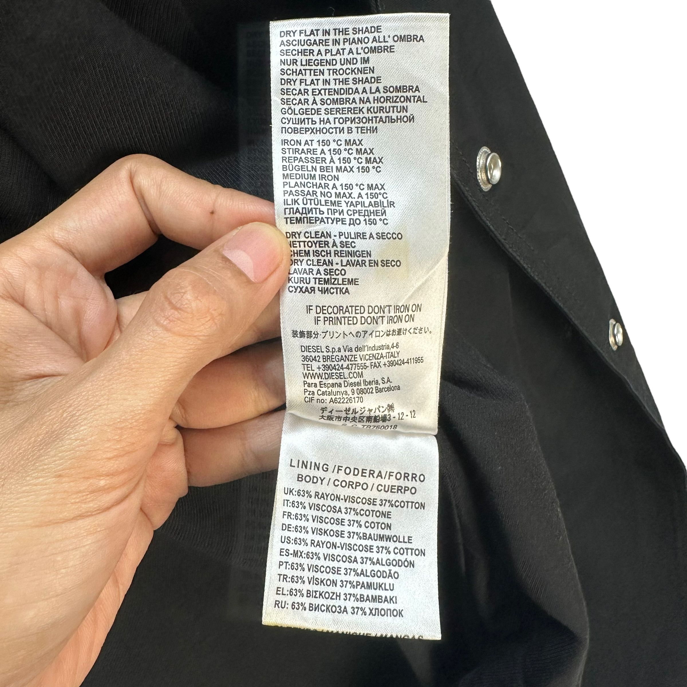 DIESEL DOUBLE BREASTED LONG COAT #7667-162