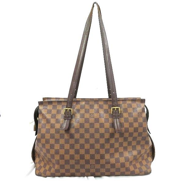 Louis Vuitton Damier Chelsea Shoulder Bag Brown