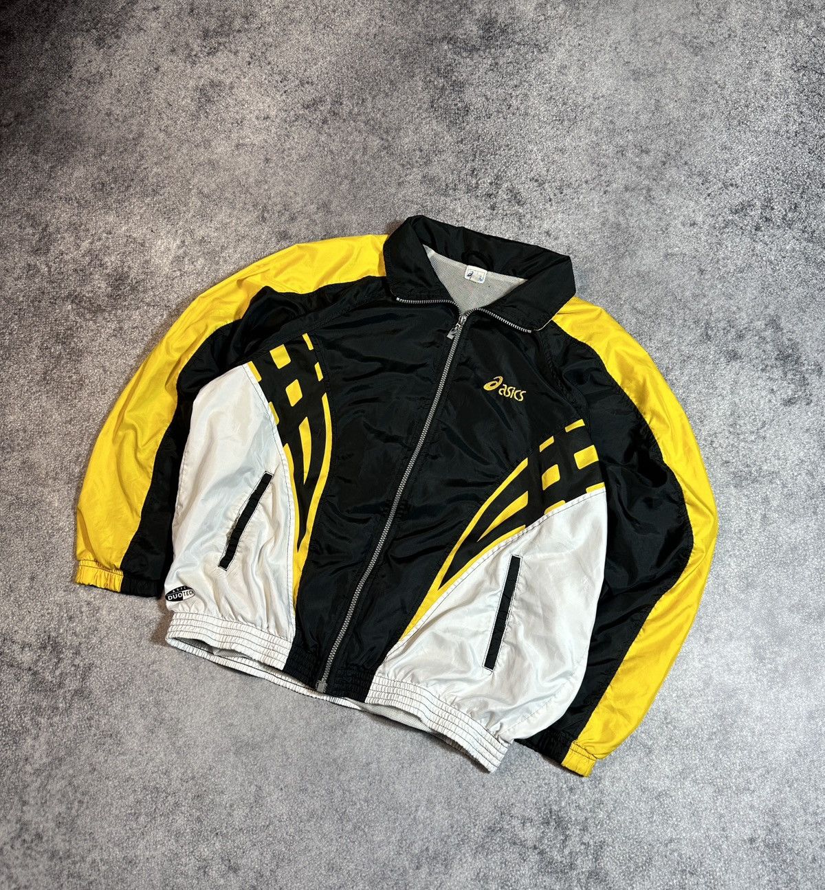 Asics Y2K Vintage Asics Logo Jacket Avant Garde Streetwear L Rare Size US L / EU 52-54 / 3 - 1 Thumbnail