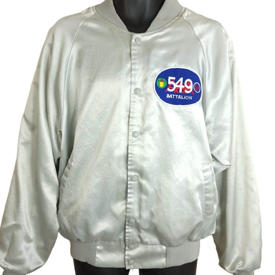 Vintage VINTAGE 549th Battalion Satin Bomber Jacket Mens Size Large 80s Made In USA Size US L / EU 52-54 / 3 - 2 Thumbnail
