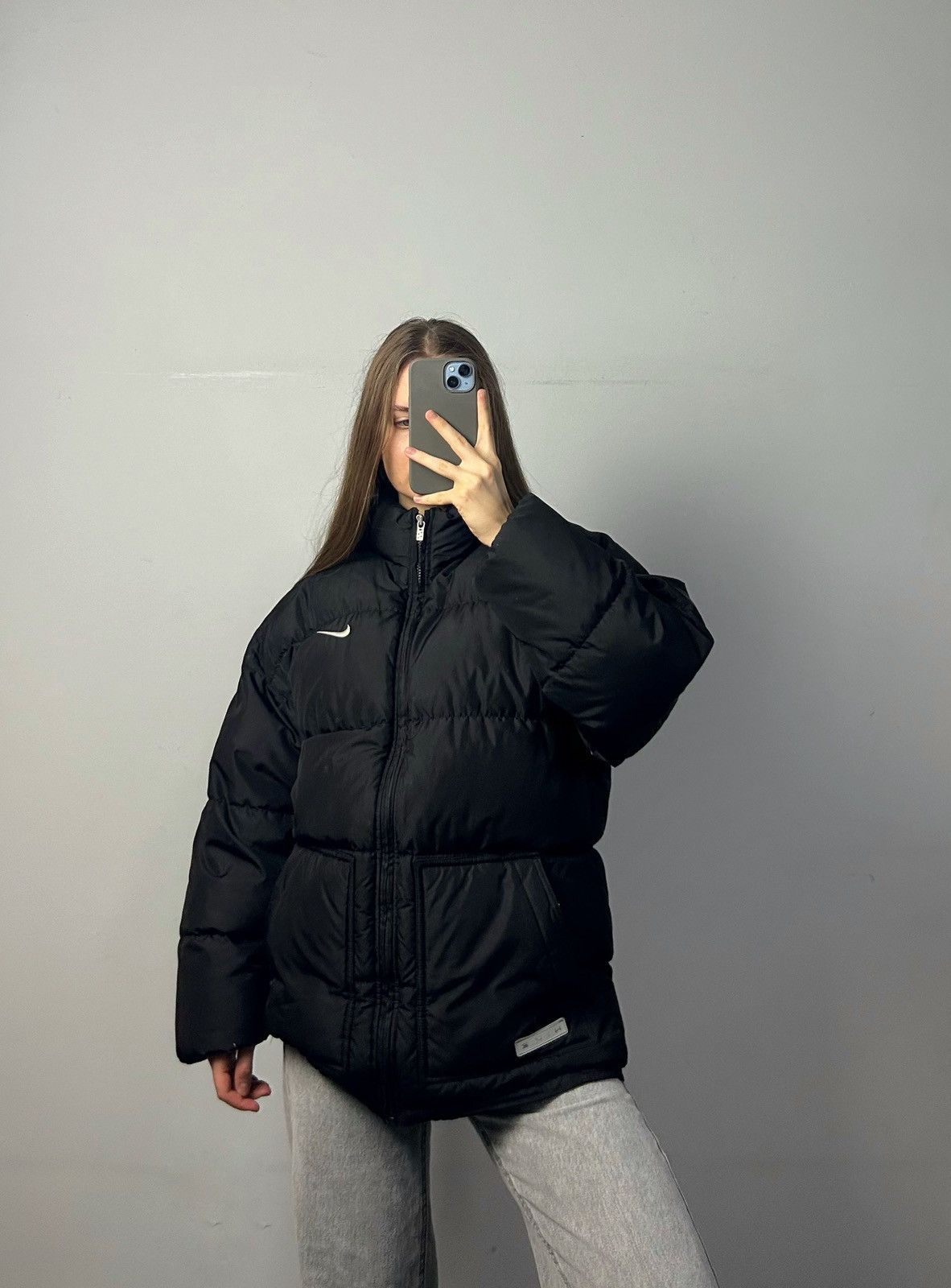 Nike Vintage puffer nike swoosh down jacket 00s Size M / US 6-8 / IT 42-44 - 9 Thumbnail