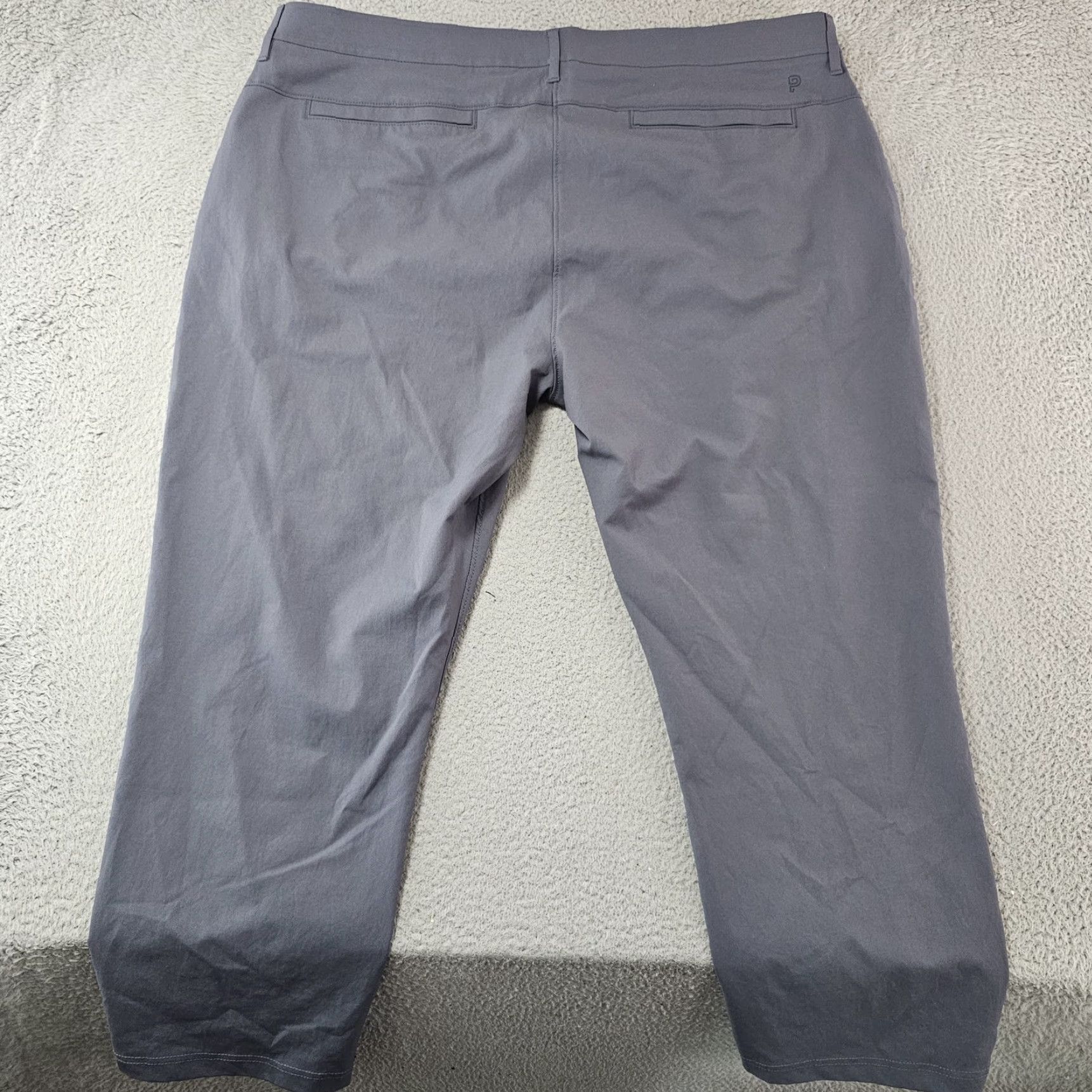 Vintage Public Rec Pants Mens 42x25 Slim Fit Polyester Travel Golf Stretch Breathable Pockets Wrinkle Resistant Lightweight Size US 42 / EU 58 - 7 Thumbnail