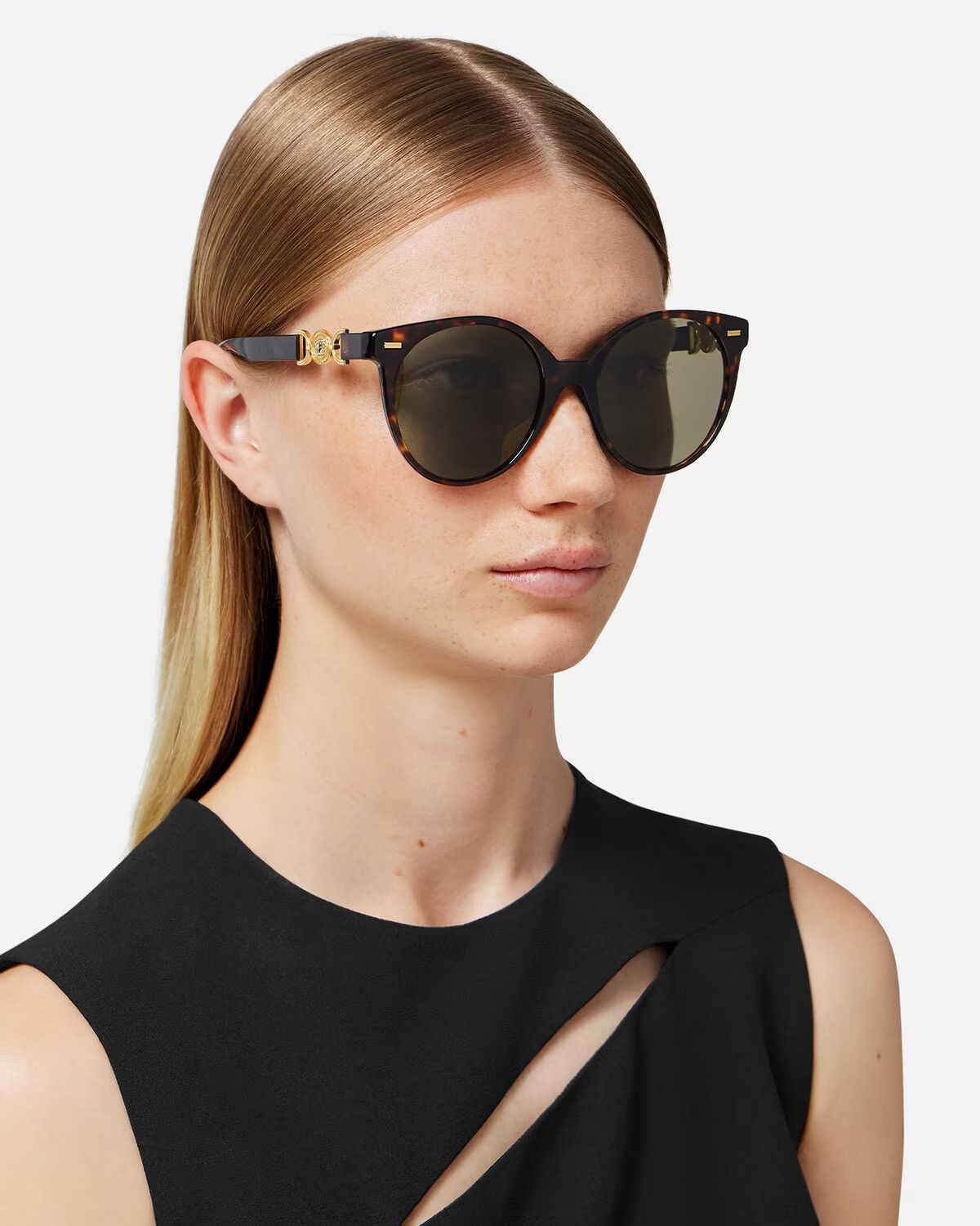 image of New Versace Ve4442 108/3 Sunglasses Versace Mod 4442 Brown in Havana Brown, Women's