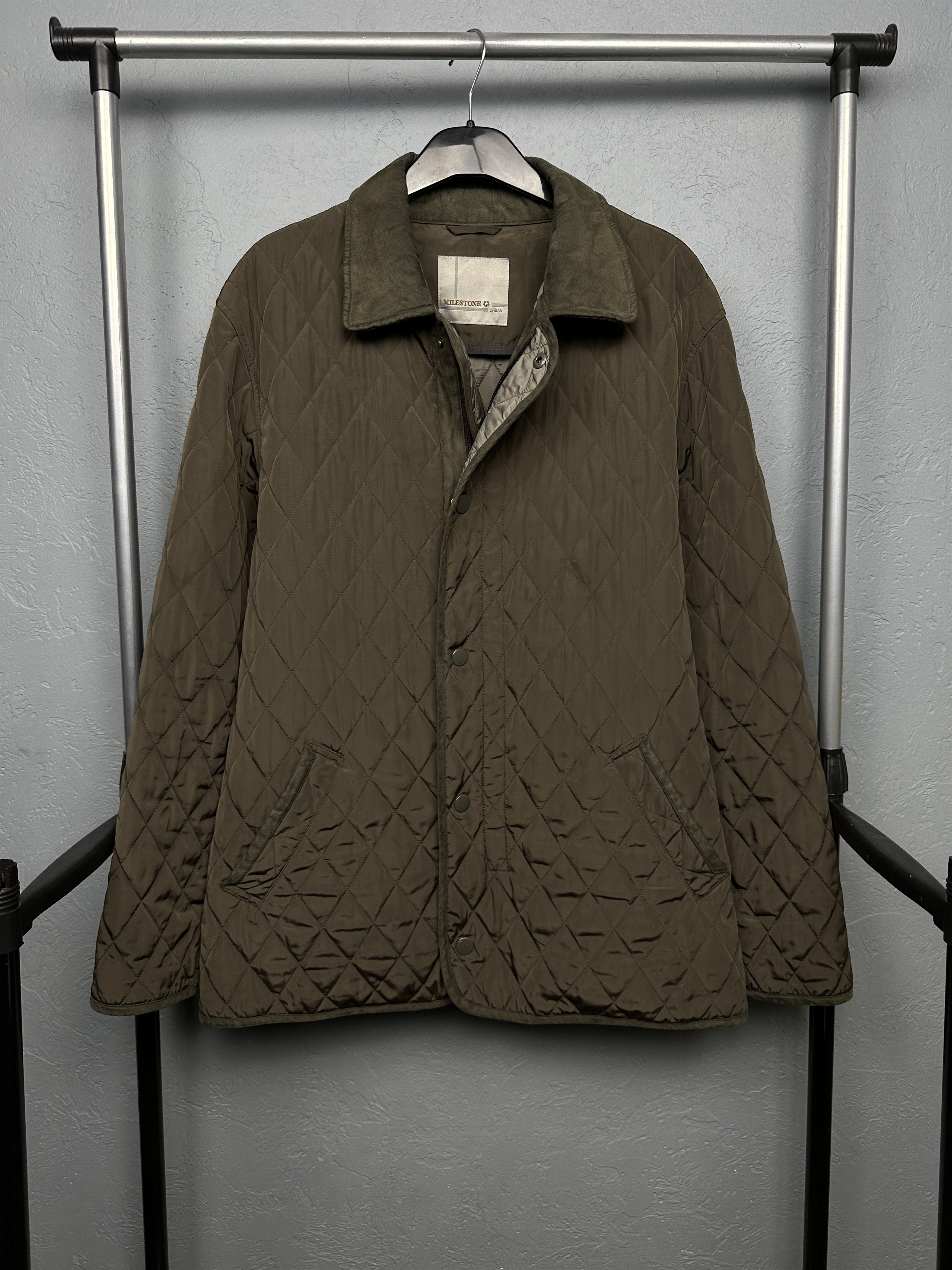 Milestone × Vintage Milestone Vintage Mens Quilted Jacket Size US L / EU 52-54 / 3 - 1 Thumbnail