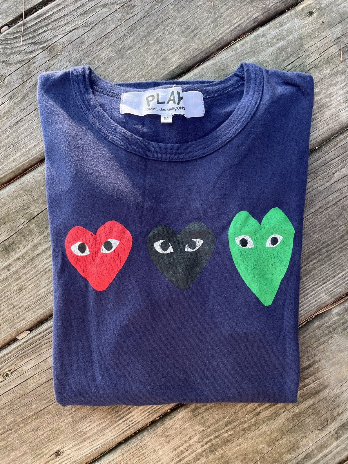 CDG Triple heart navy