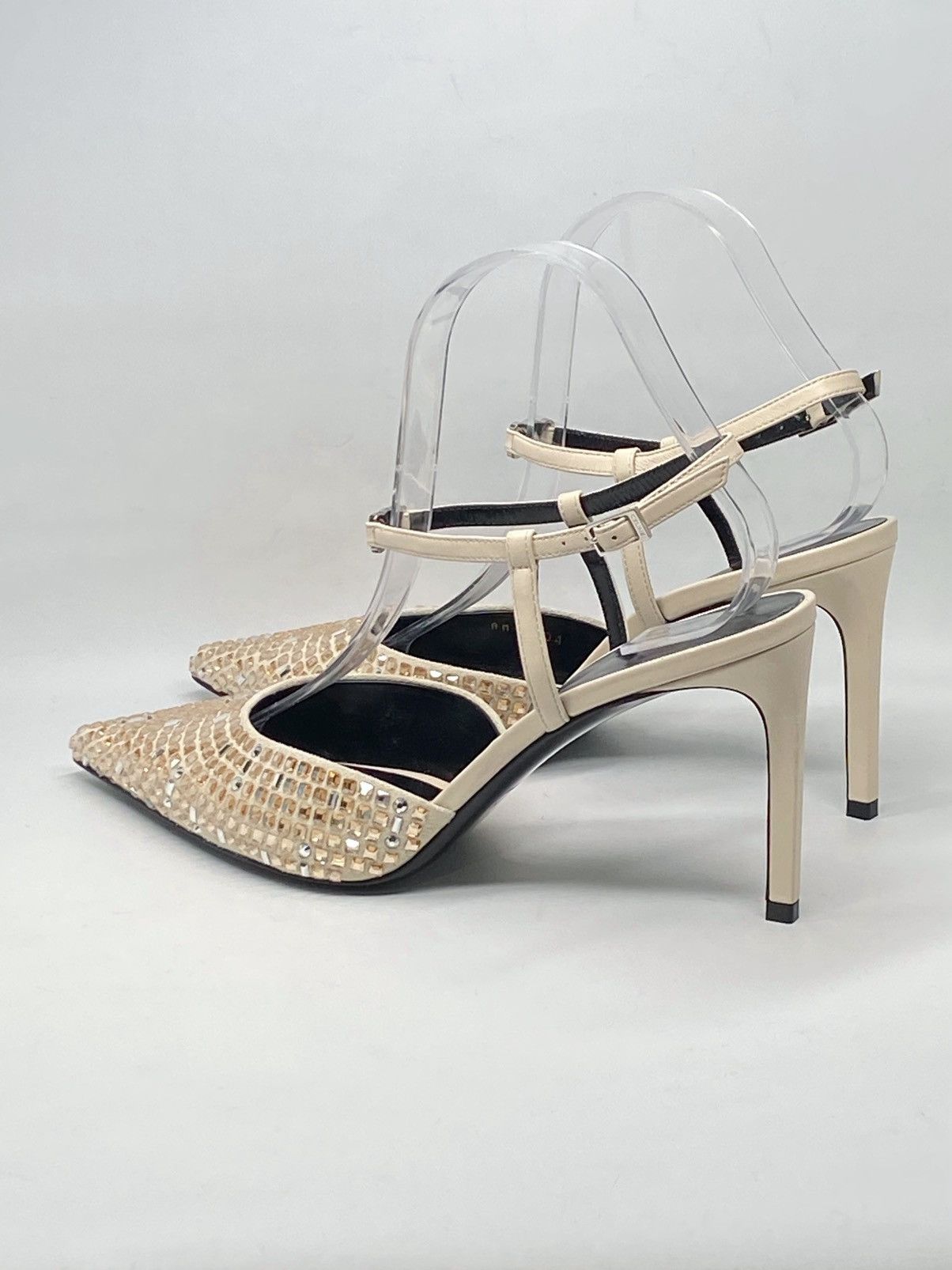 Celine Celine Kitten Suede Strap Embellished Pumps size 39 Size US 9 / IT 39 - 8 Thumbnail