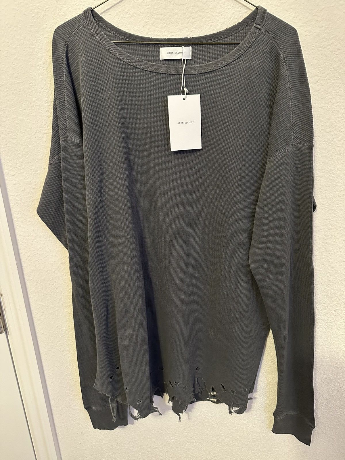 ジョンエリオット FOLSOM THERMAL CREW サーマル 2 Thermal Lined Folsom Frances Hoodie / Washed Black