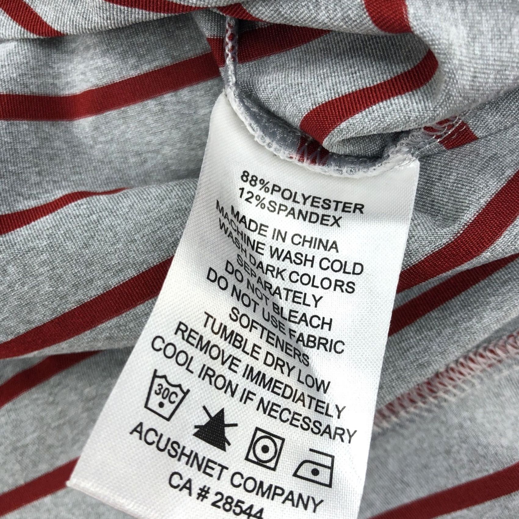 Footjoy FootJoy FJ Polo Shirt Gray Red Stripe Short Sleeve Men's XL Golf Polo Shirt Size US XL / EU 56 / 4 - 7 Thumbnail