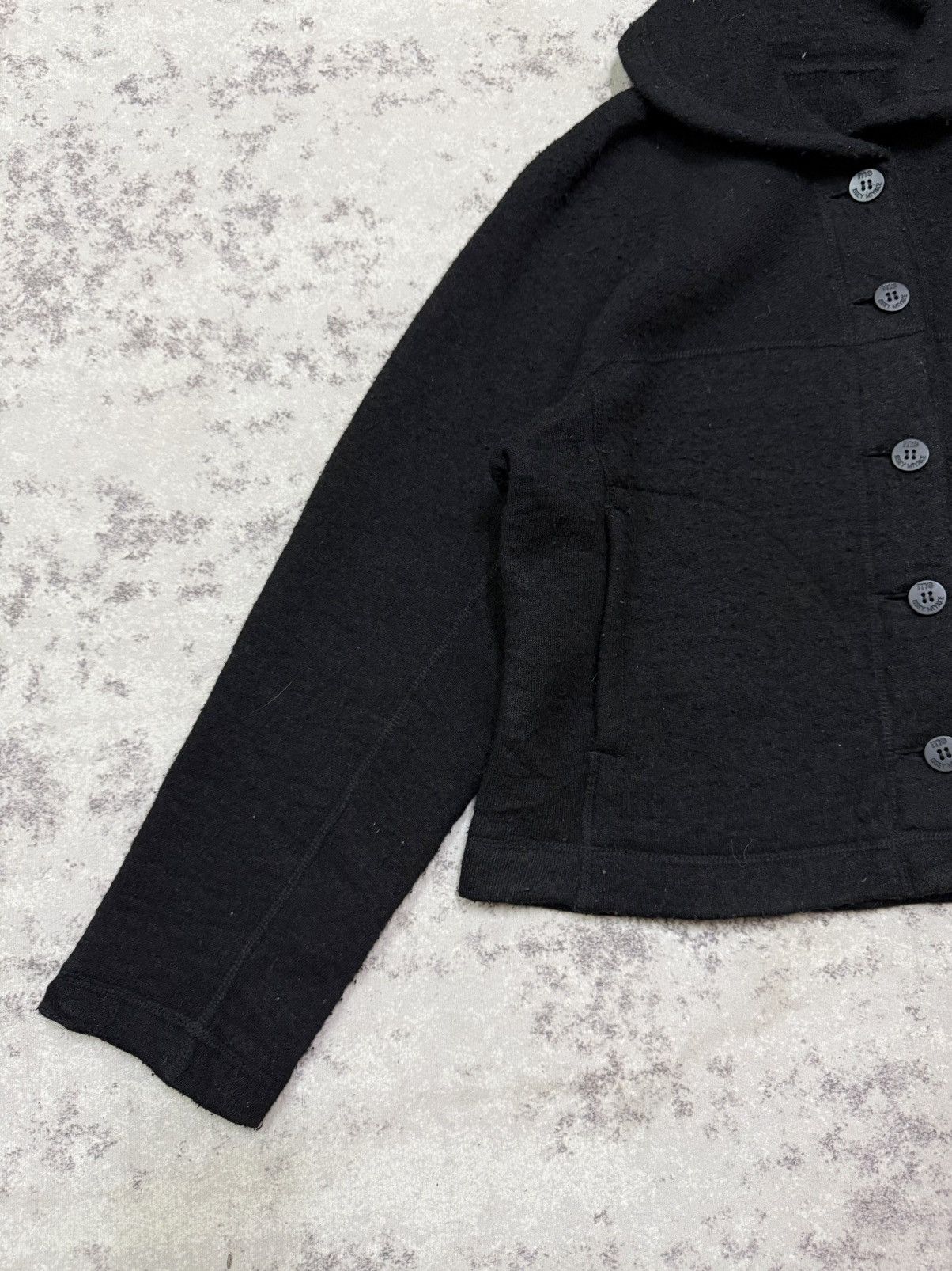 Issey Miyake me Issey Miyake Mohair Button Up Cropped Jacket Size M / US 6-8 / IT 42-44 - 4 Thumbnail