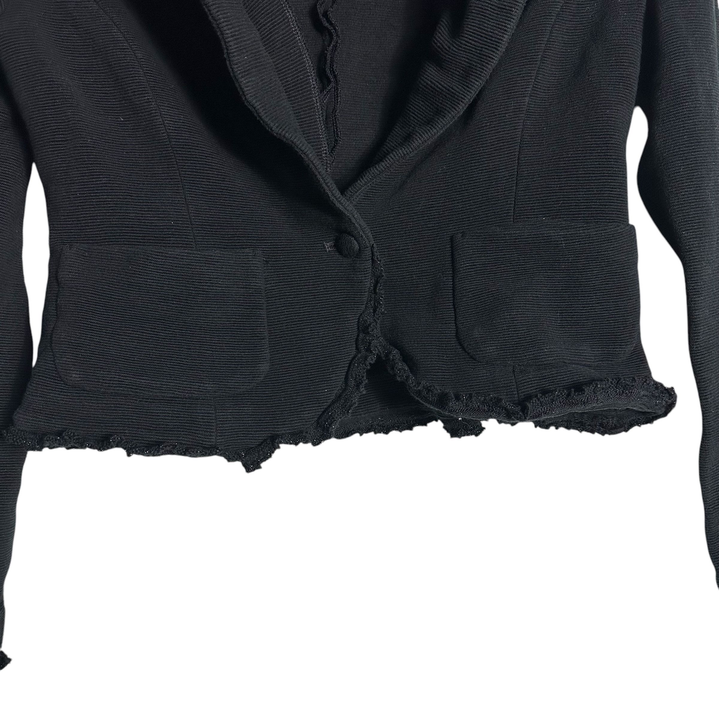 Karl Lagerfeld 🔥RARE🔥Karl Lagerfeld Luxury Croppes Blazer Size XS / US 0-2 / IT 36-38 - 3 Thumbnail
