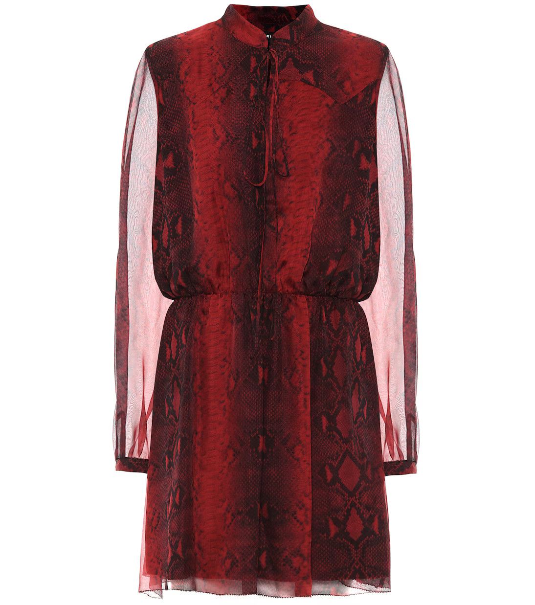 Amiri o1y0425 Shirt Mini Dress in Black & Red Size XS / US 0-2 / IT 36-38 - 1 Thumbnail