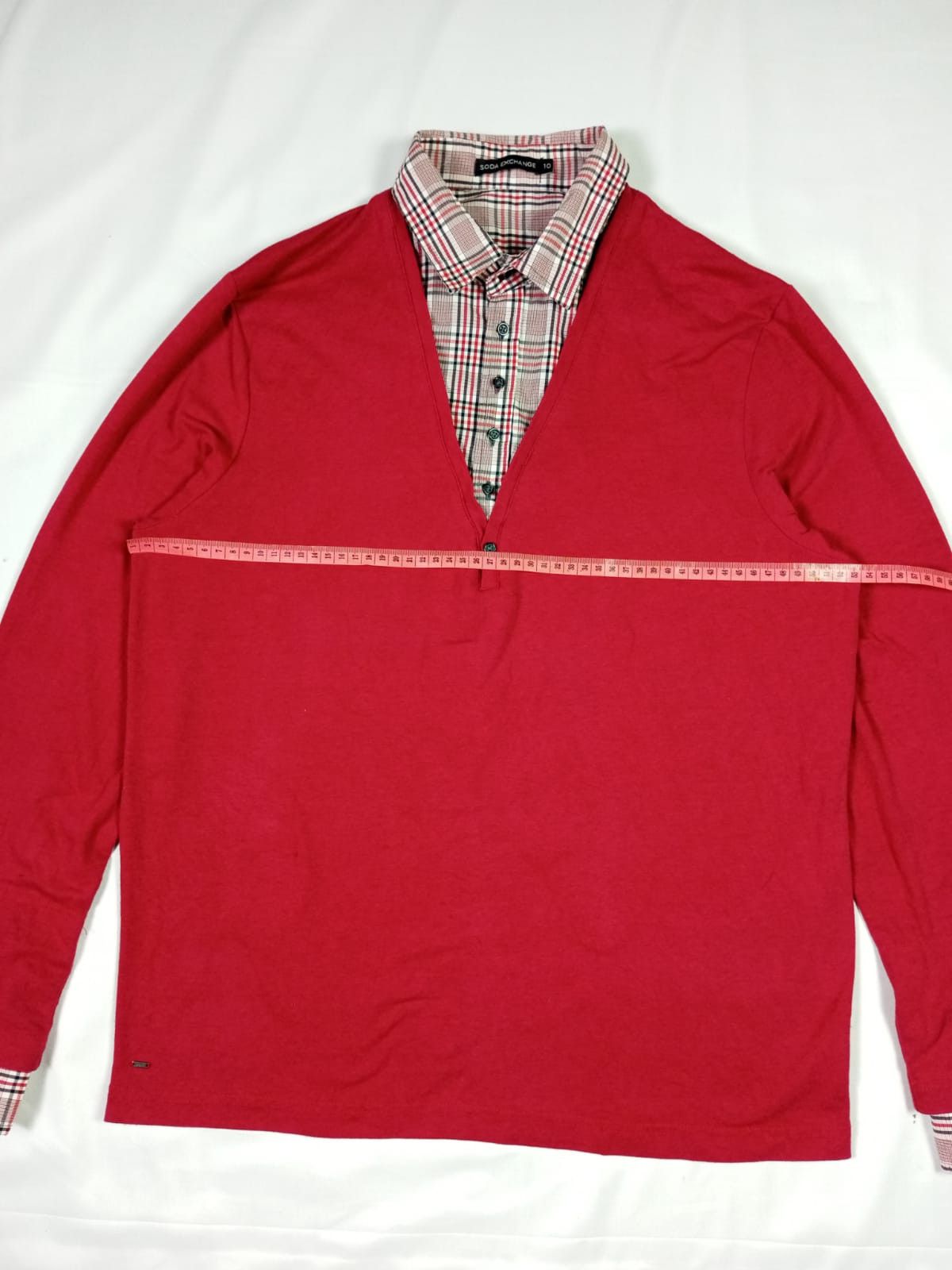 If Six Was Nine × Japanese Brand × Le Grande Bleu (L.G.B.) SODA EXCHANGE Double layer Oxford longsleeve Size US L / EU 52-54 / 3 - 11 Thumbnail