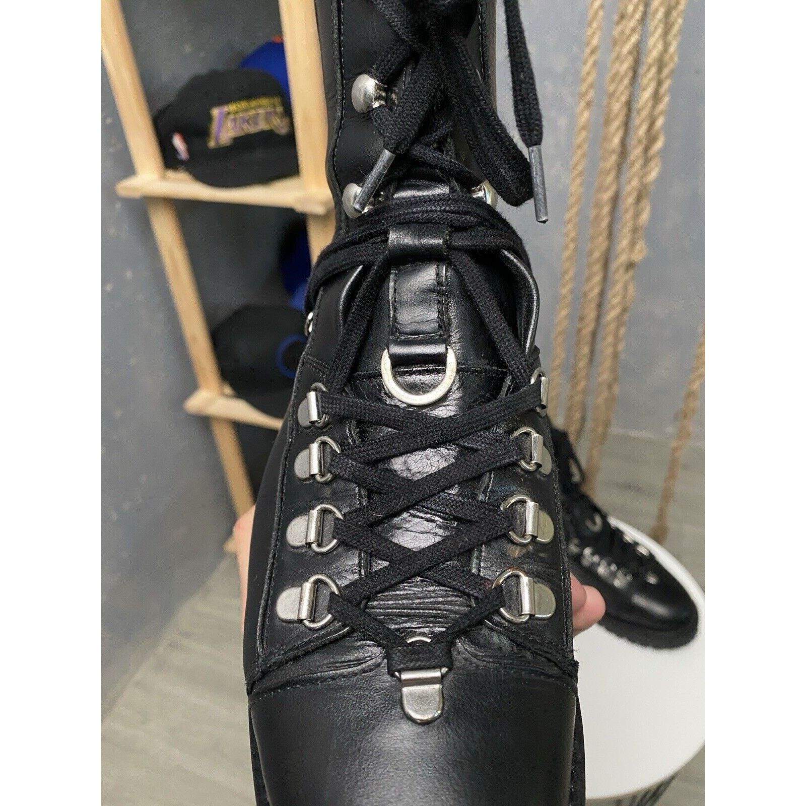 Allsaints AllSaints Franka Leather combat biker Y2K Boots Size US 8 Size US 8 / IT 38 - 8 Thumbnail