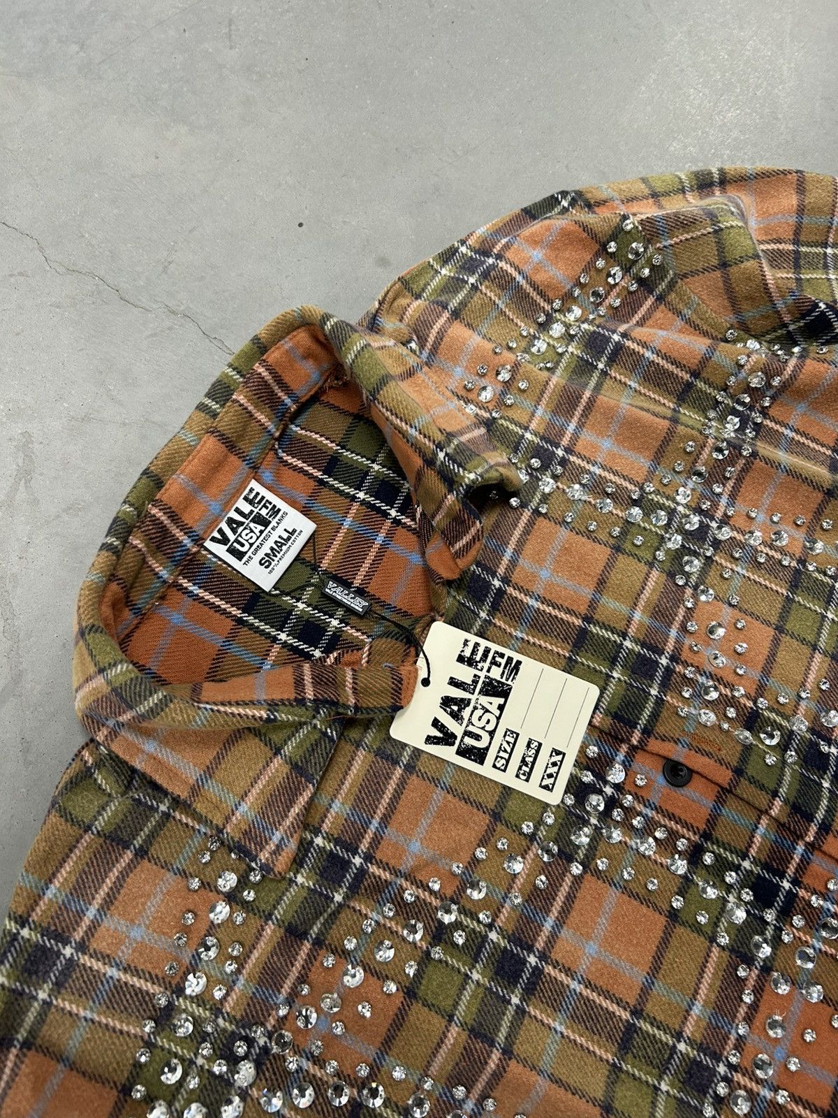 Vale Vale Forever Valley Studded Orange Pumpkin Patch Flannel Size US S / EU 44-46 / 1 - 3 Thumbnail