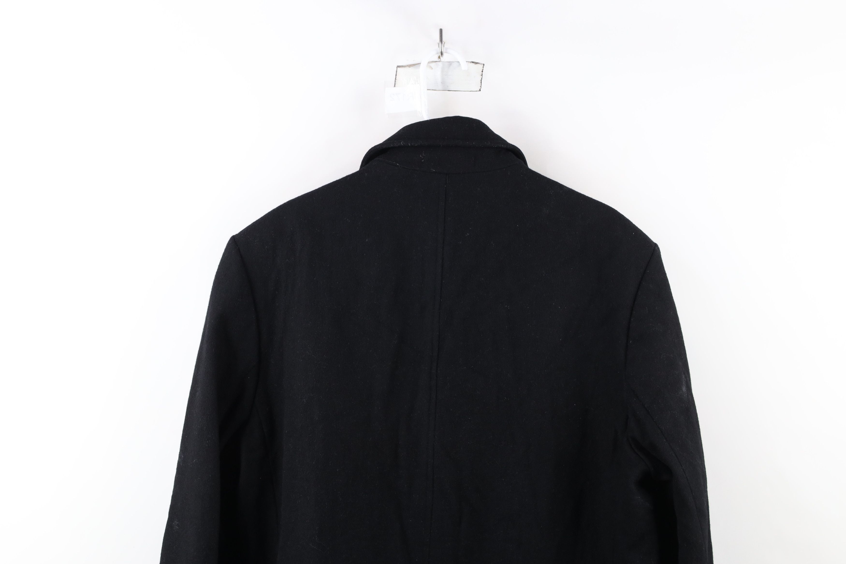 Michael Kors × Vintage Michael Kors Wool Blend Trench Coat Overcoat Jacket Black Size US XL / EU 56 / 4 - 14 Thumbnail